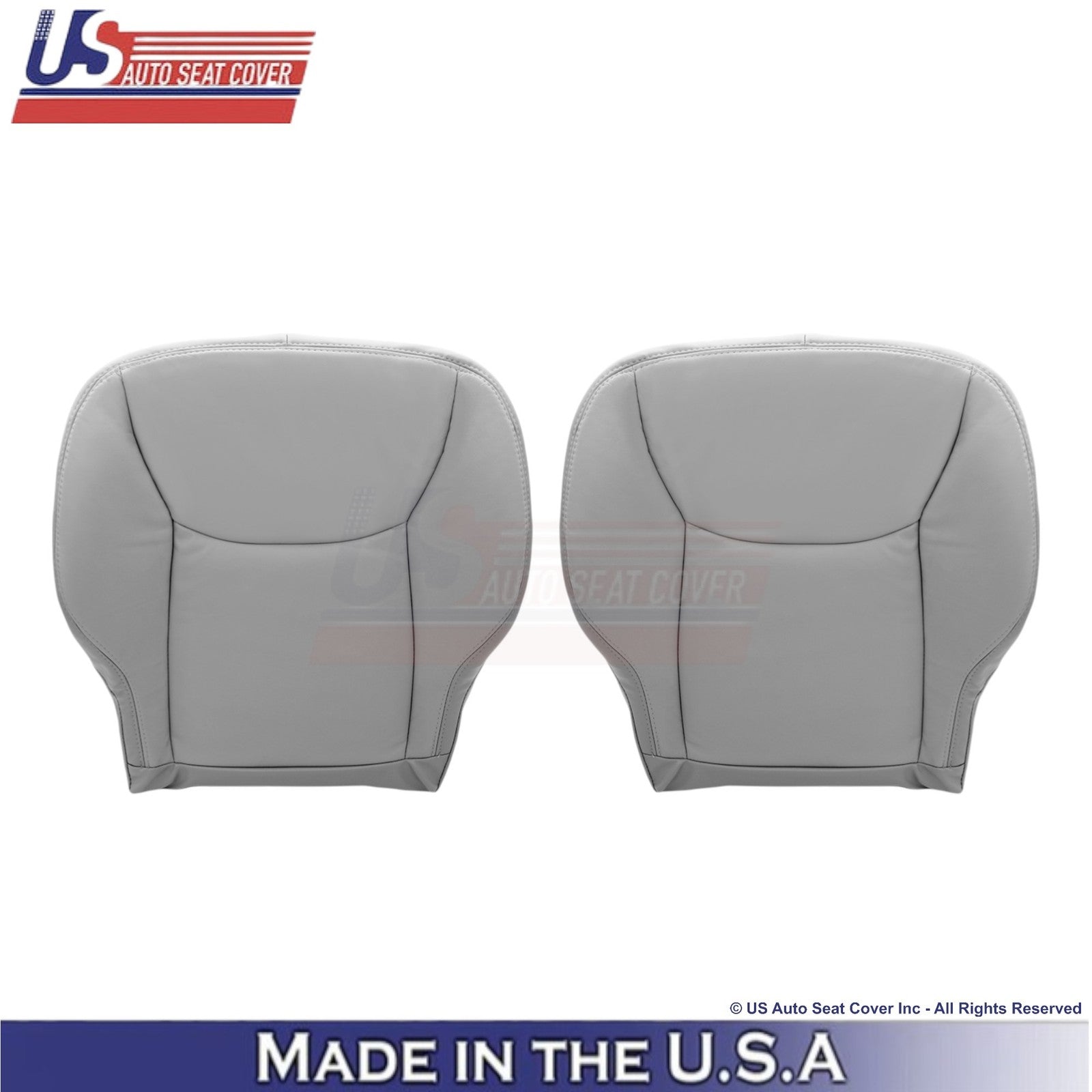 1999-2006 Fits Mercedes-Benz S-Class Leatherette Bottom Seat Covers Ash Gray