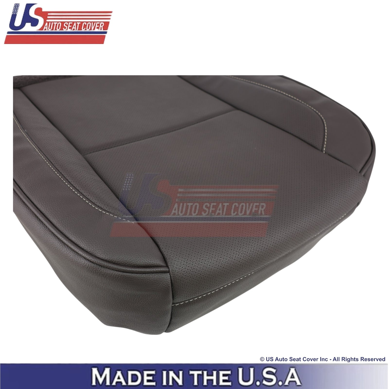 2007-2014 For Cadillac Escalade Platinum Leather Front Bottom Covers Cocoa Brown