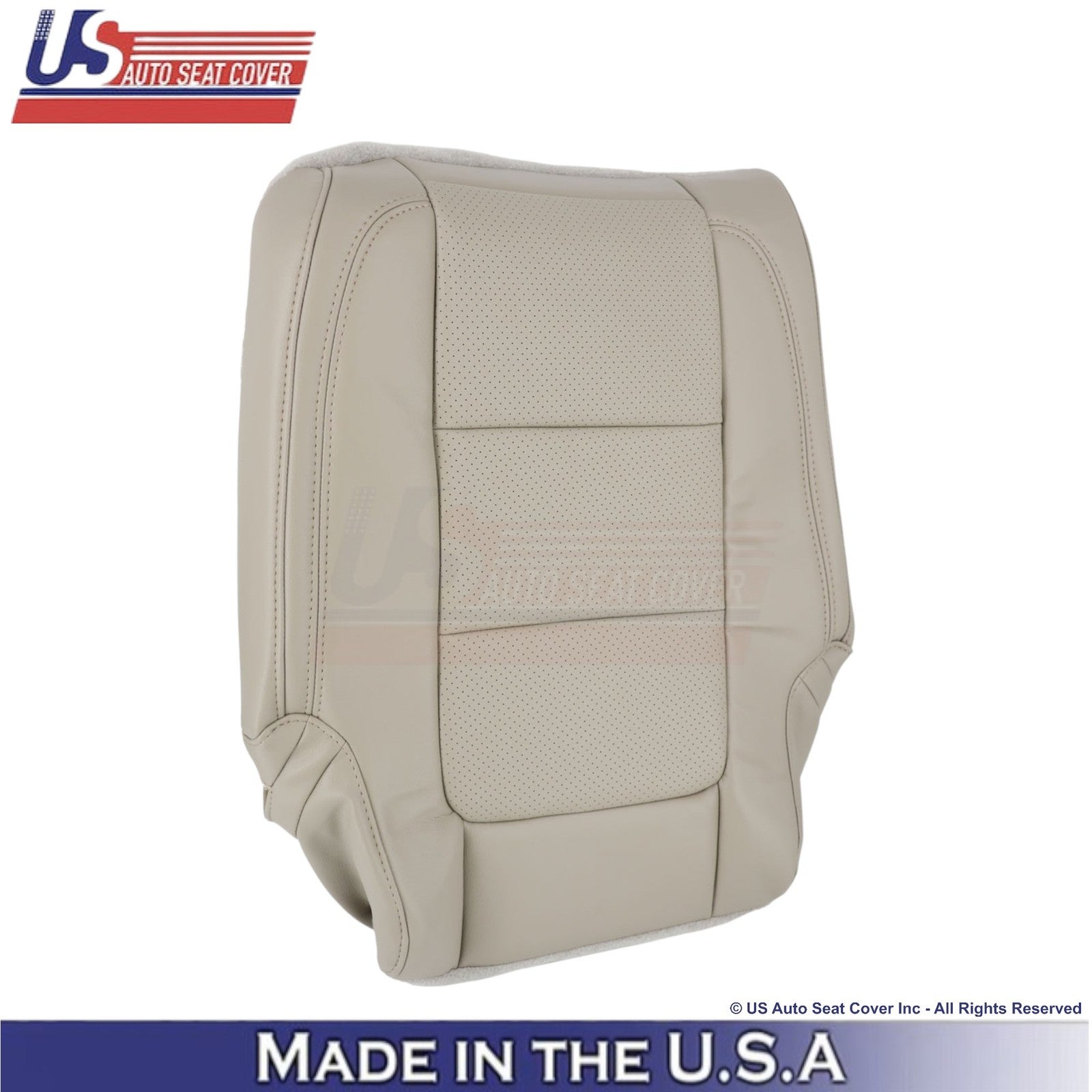 2011-2015 For Ford Explorer 2nd Row Right Top Leather Cover Med. Light Stone
