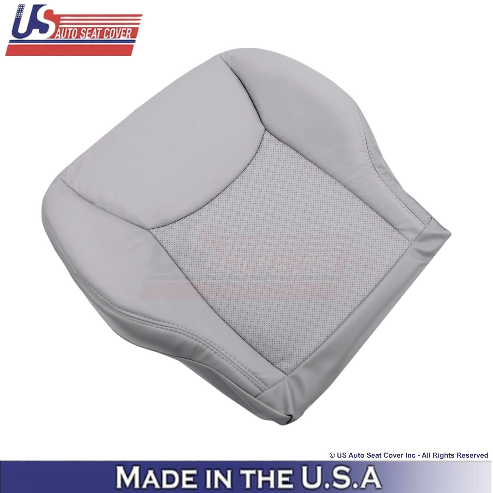 1999-2006 Fits Mercedes-Benz S-Class Leatherette Half Perf. Bottom Covers Gray