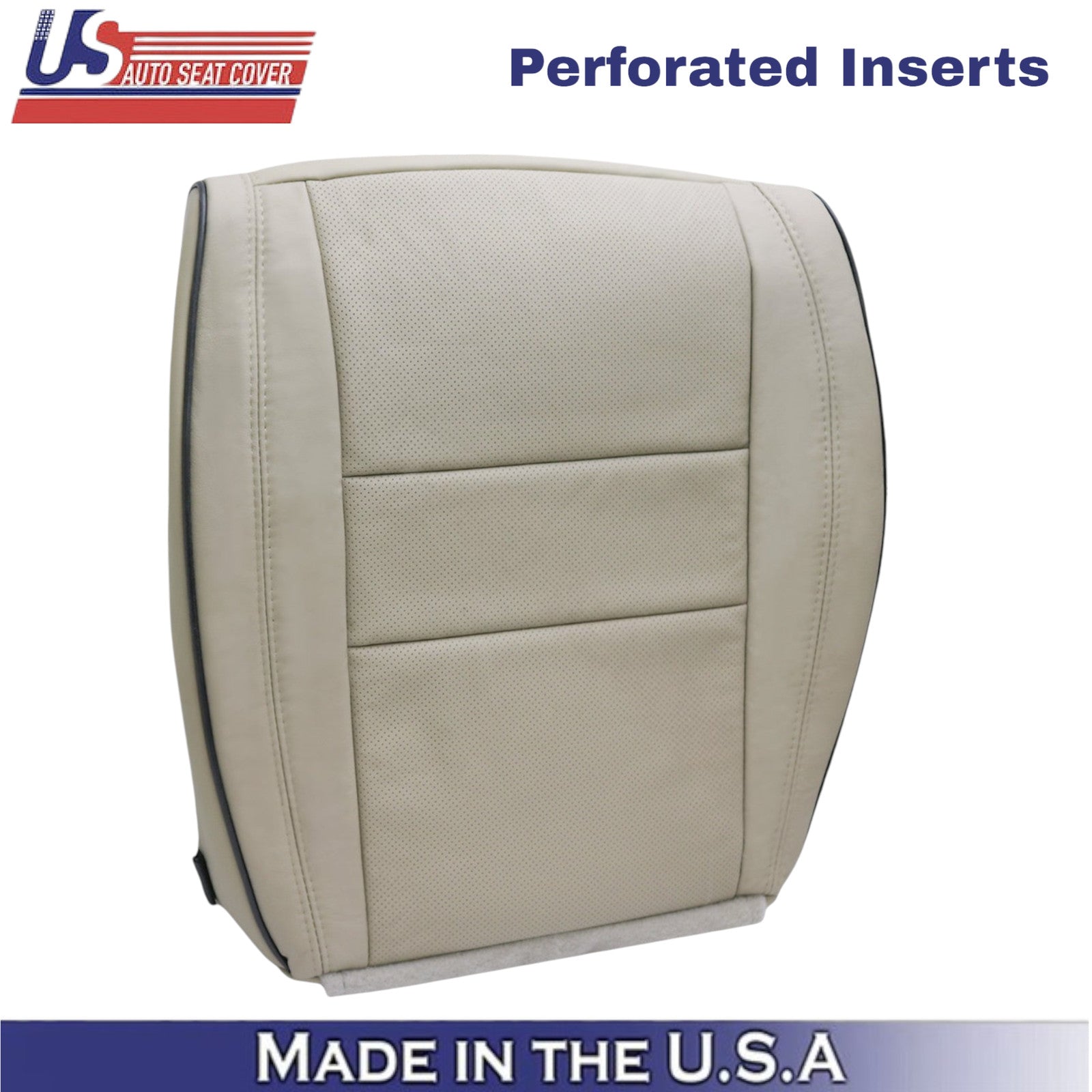 2011-2021 For Jeep Grand Cherokee Leatherette Passenger Bottom Seat Cover Tan