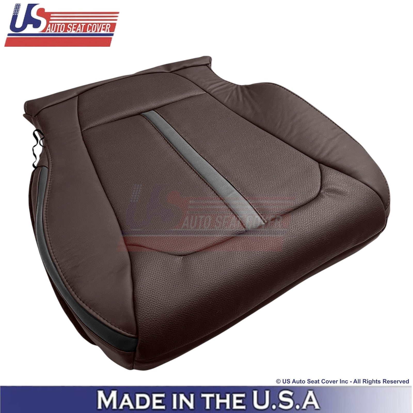 2015-2017 Fits Ford F150 Platinum Genuine Leather Front Bottom Covers Brunello
