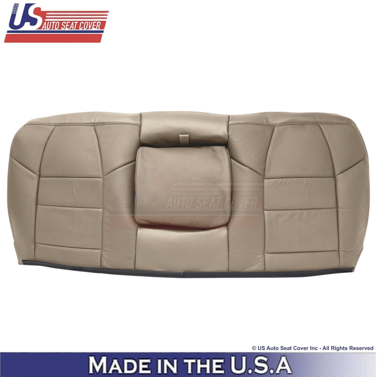 2002-2003 Fits Ford F250 F350 Lariat Leatherette Perf Rear OEM Seat Covers Tan