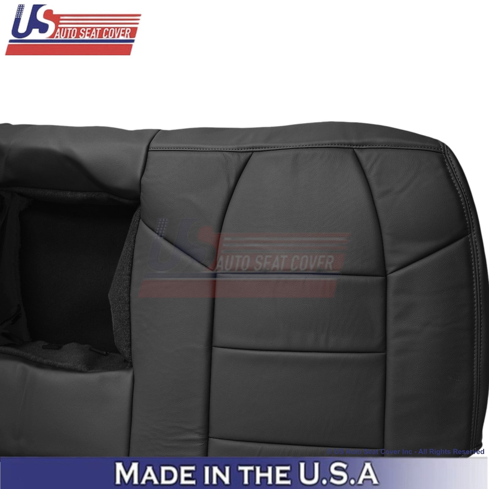2003-2004 For Ford F250 F350 Lariat Leatherette Rear Top OEM Seat Covers Black