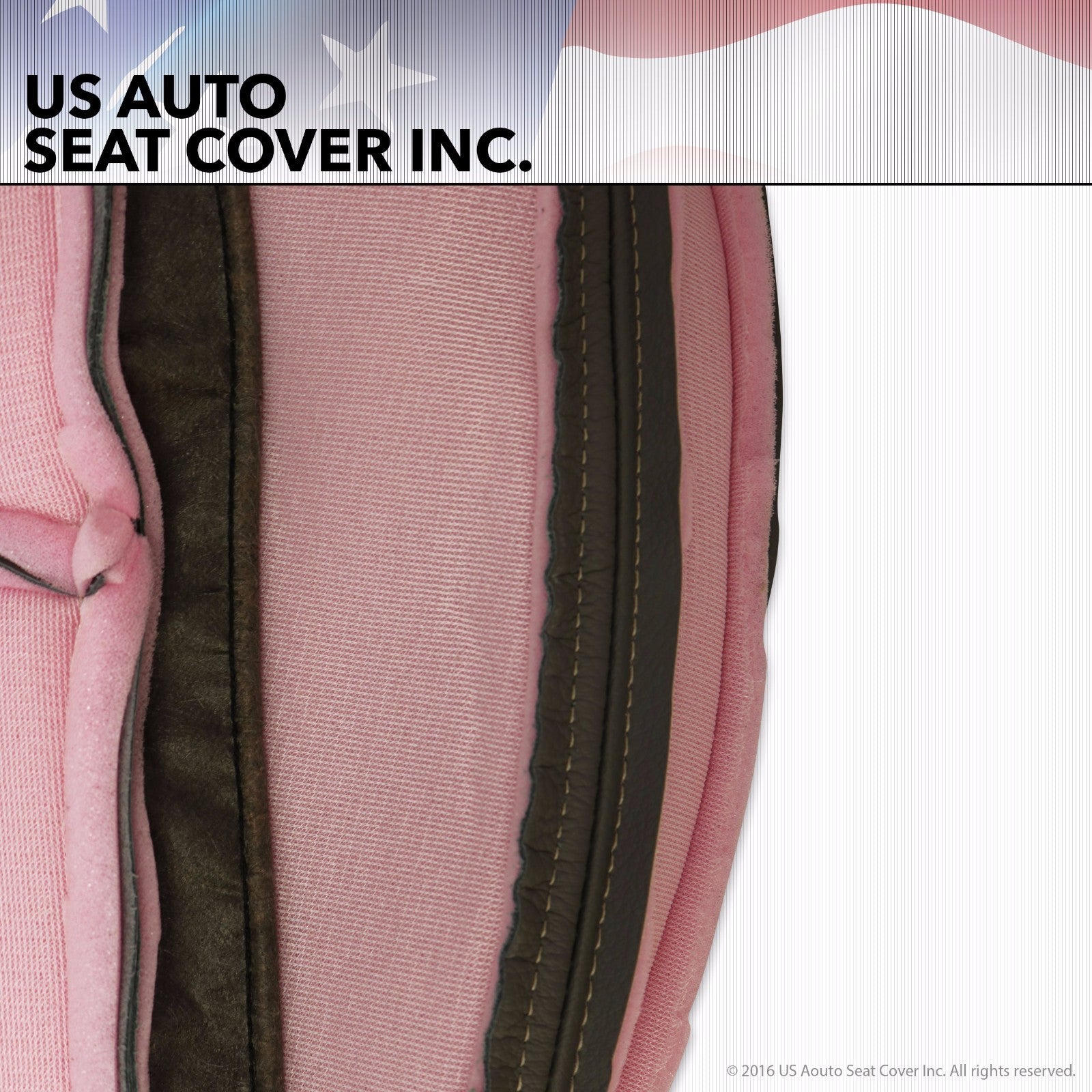2004 Ford F-150 Lariat F150 -Passenger Side-Bottom Leather Seat Cover  Light Tan