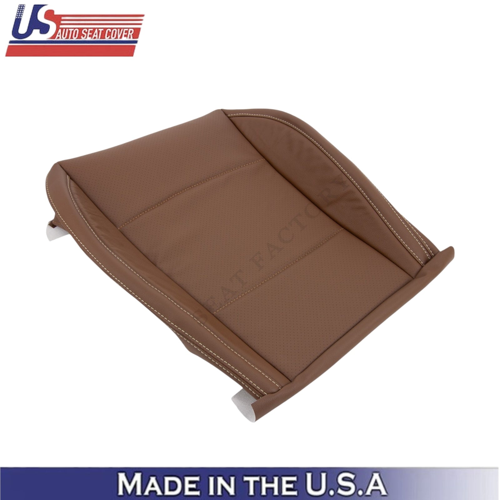 2015-2017 For Subaru Outback Leatherette Front Bottom Seat Covers Java Brown