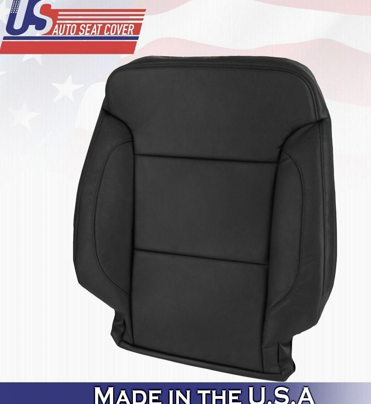 2018 2019 For Chevy Suburban Passenger Side Top Leather Seat Cover Black