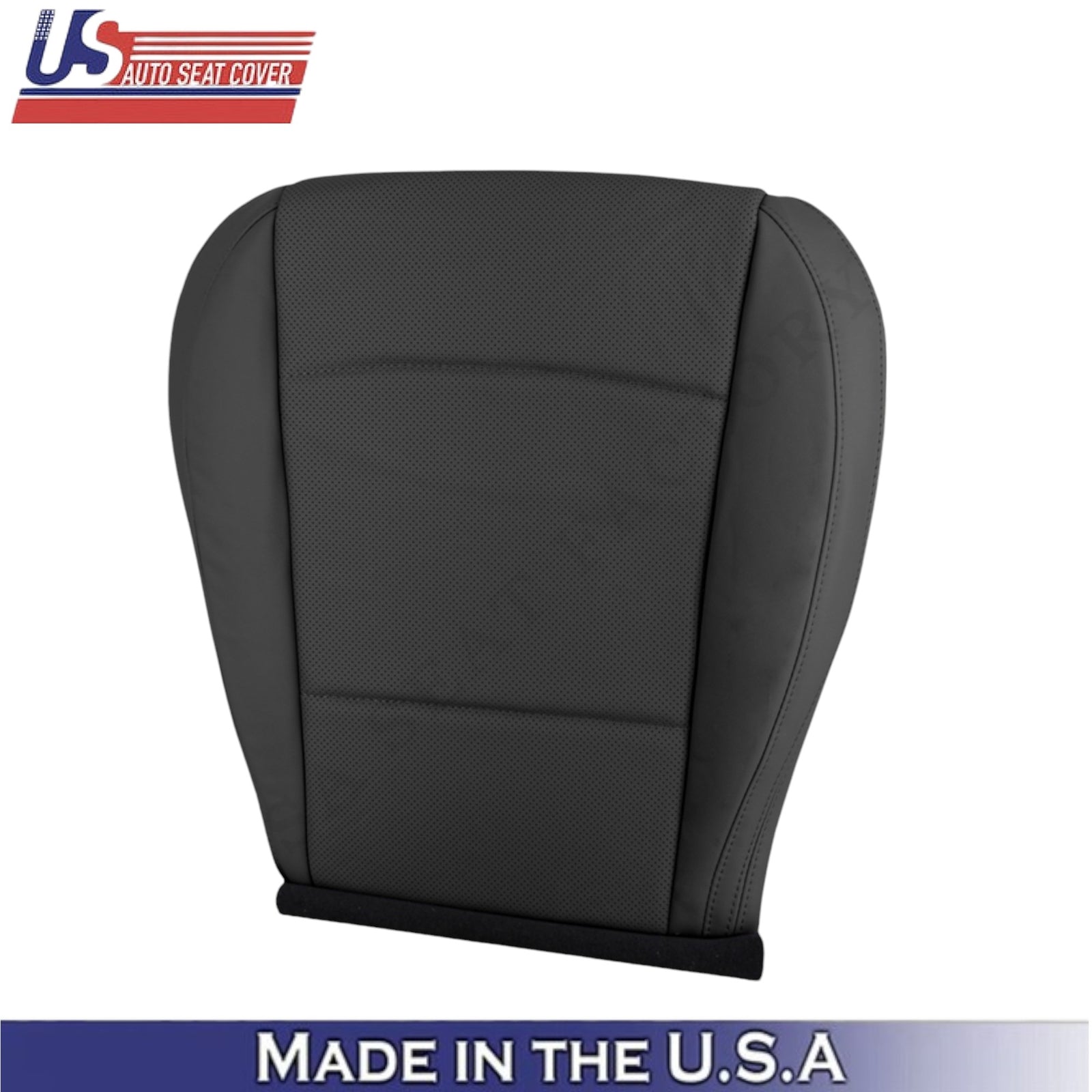 2015-2017 For Subaru Outback Leatherette Front Bottom Seat Covers Slate Black