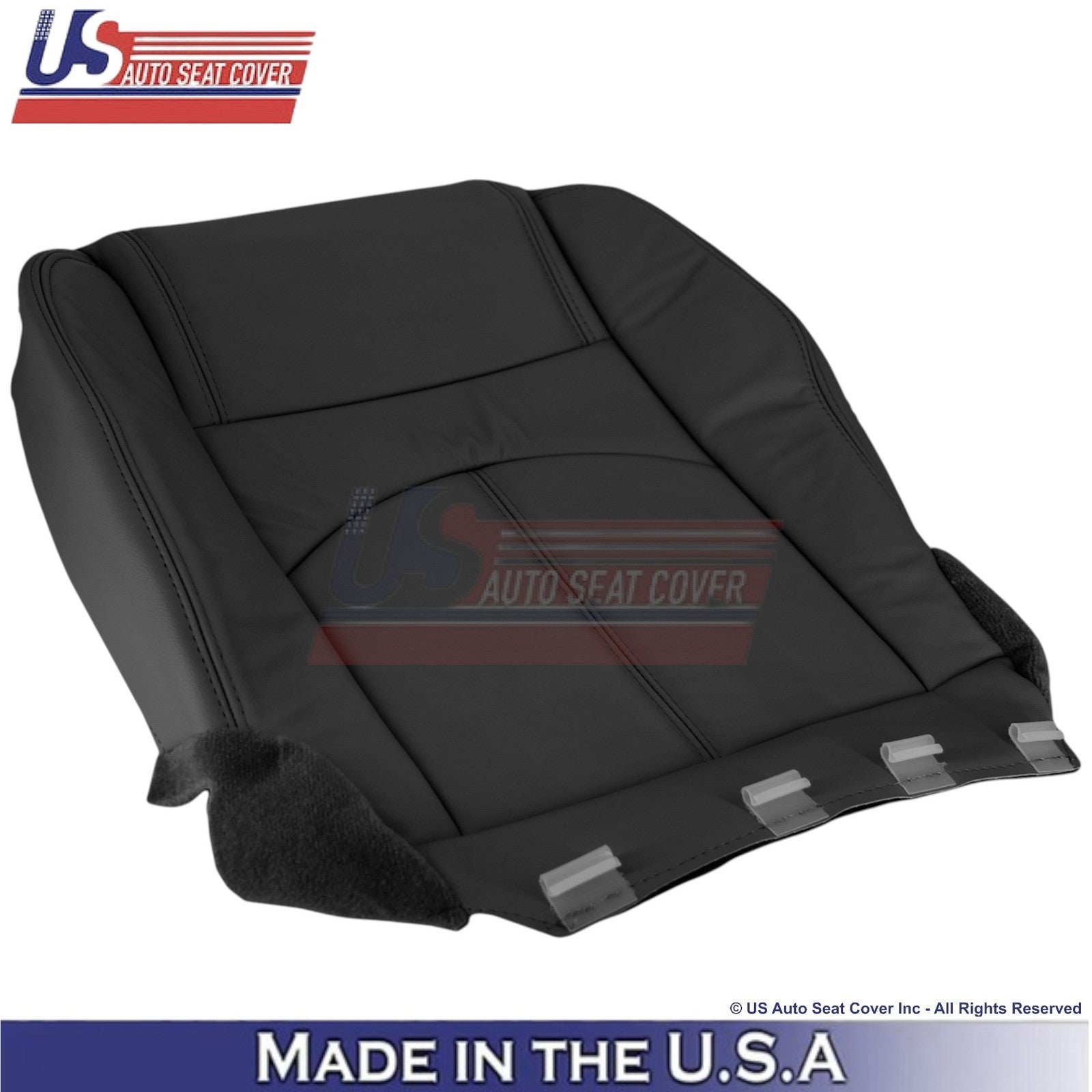 2013-2016 For GMC Acadia Genuine Leather Passenger Side Replacement Covers Ebony