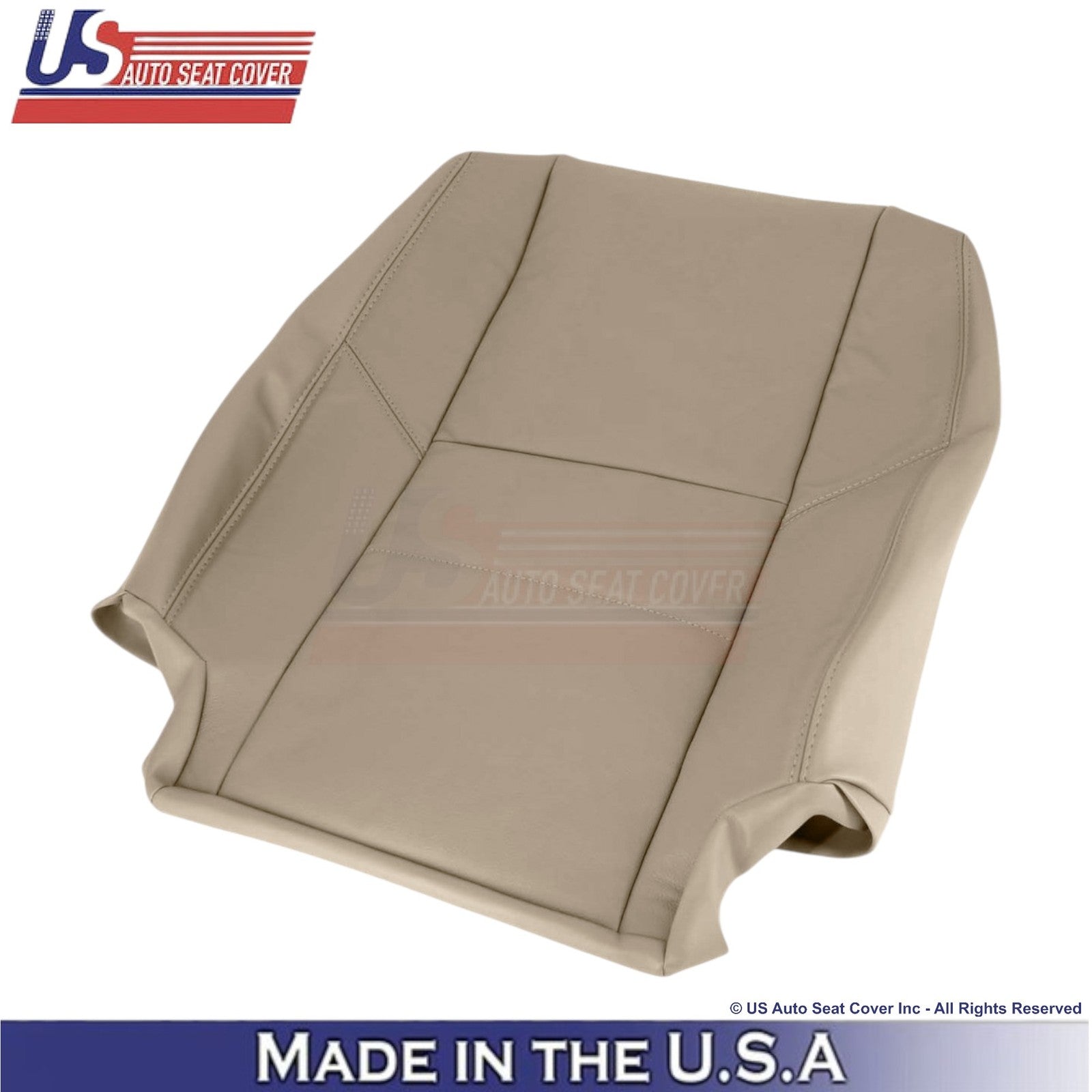 2000-2004 For Toyota Tundra Genuine Leather Front Passenger Side Seat Covers Tan