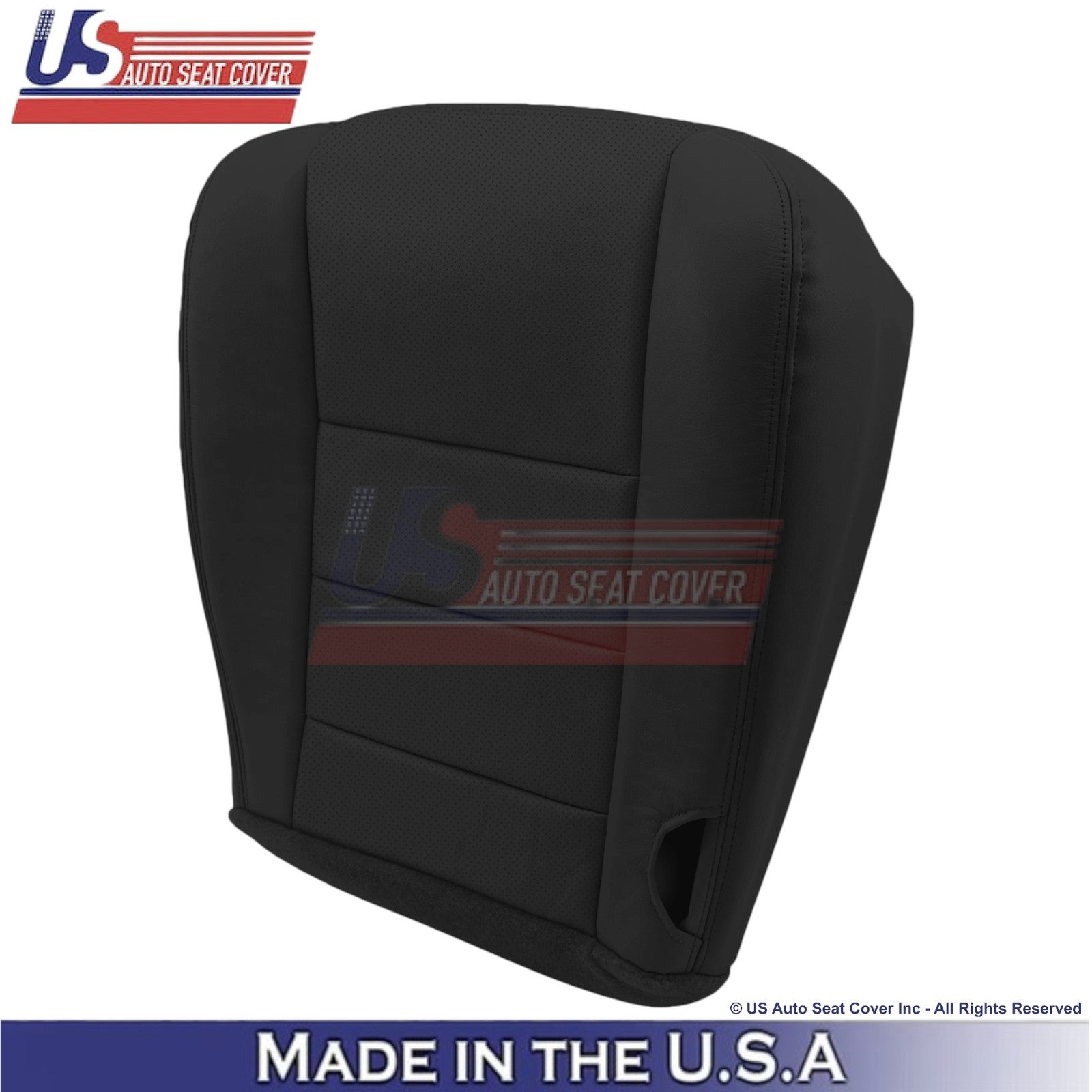 2004-2007 For Ford F250 F350 Lariat Leather Perf Driver Side Seat Covers Black