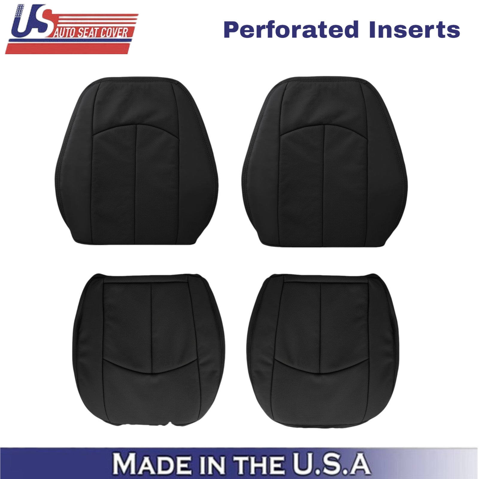 2002-2009 For Mercedes-Benz E-Class Genuine Leather Replacement Covers Black