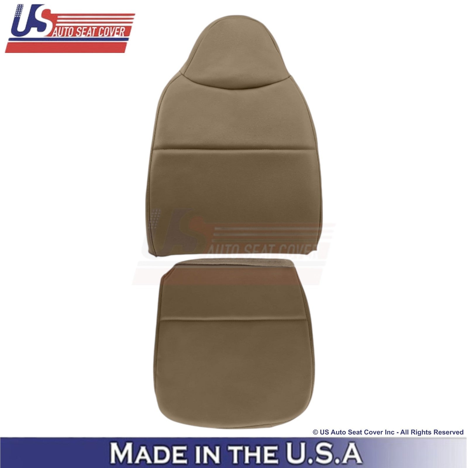 2008-2010 Fits Ford F-250 XL Leatherette Passenger Side Replacement Covers Camel