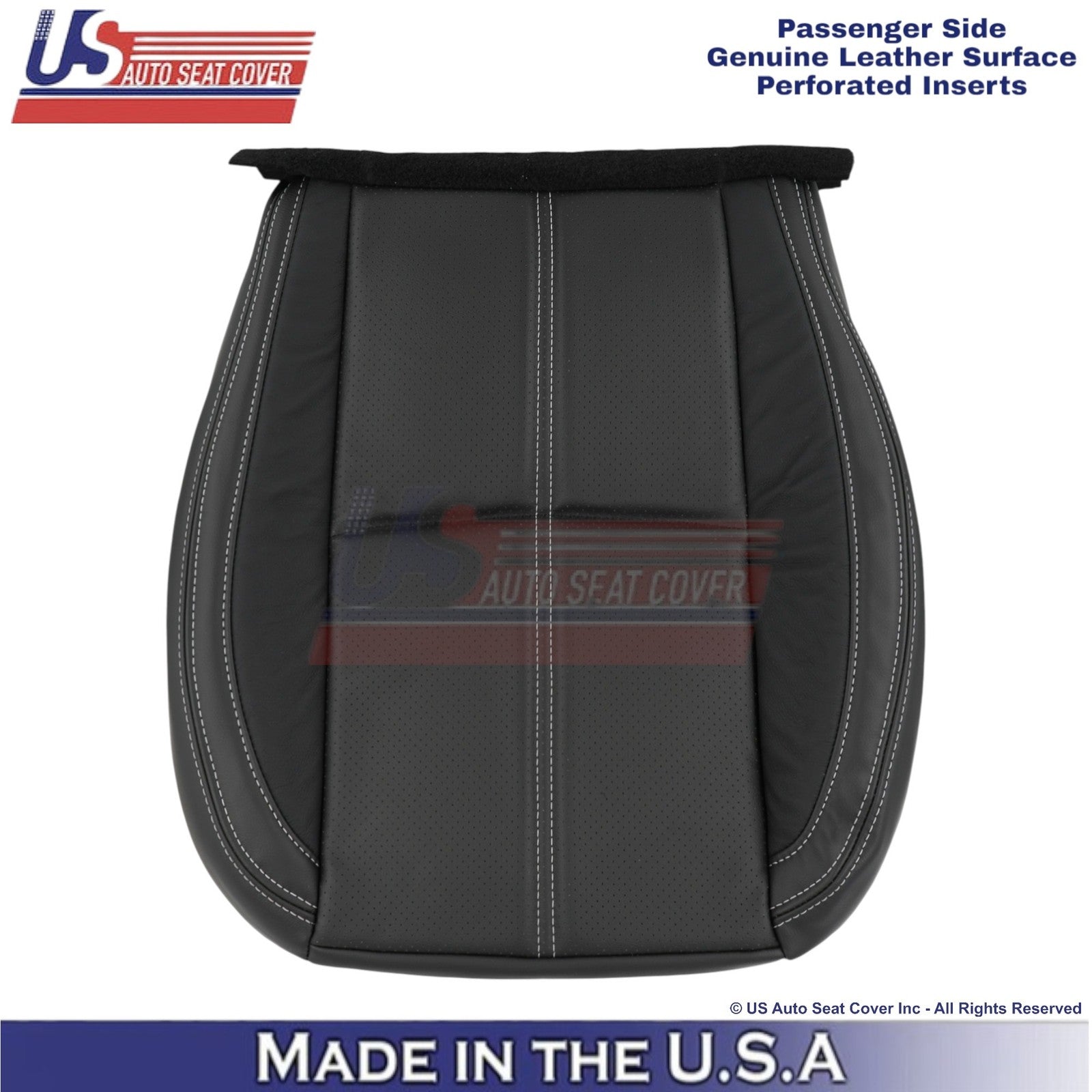 2017-18 For Subaru Forester Touring Genuine Leather Passenger Bottom Cover Black