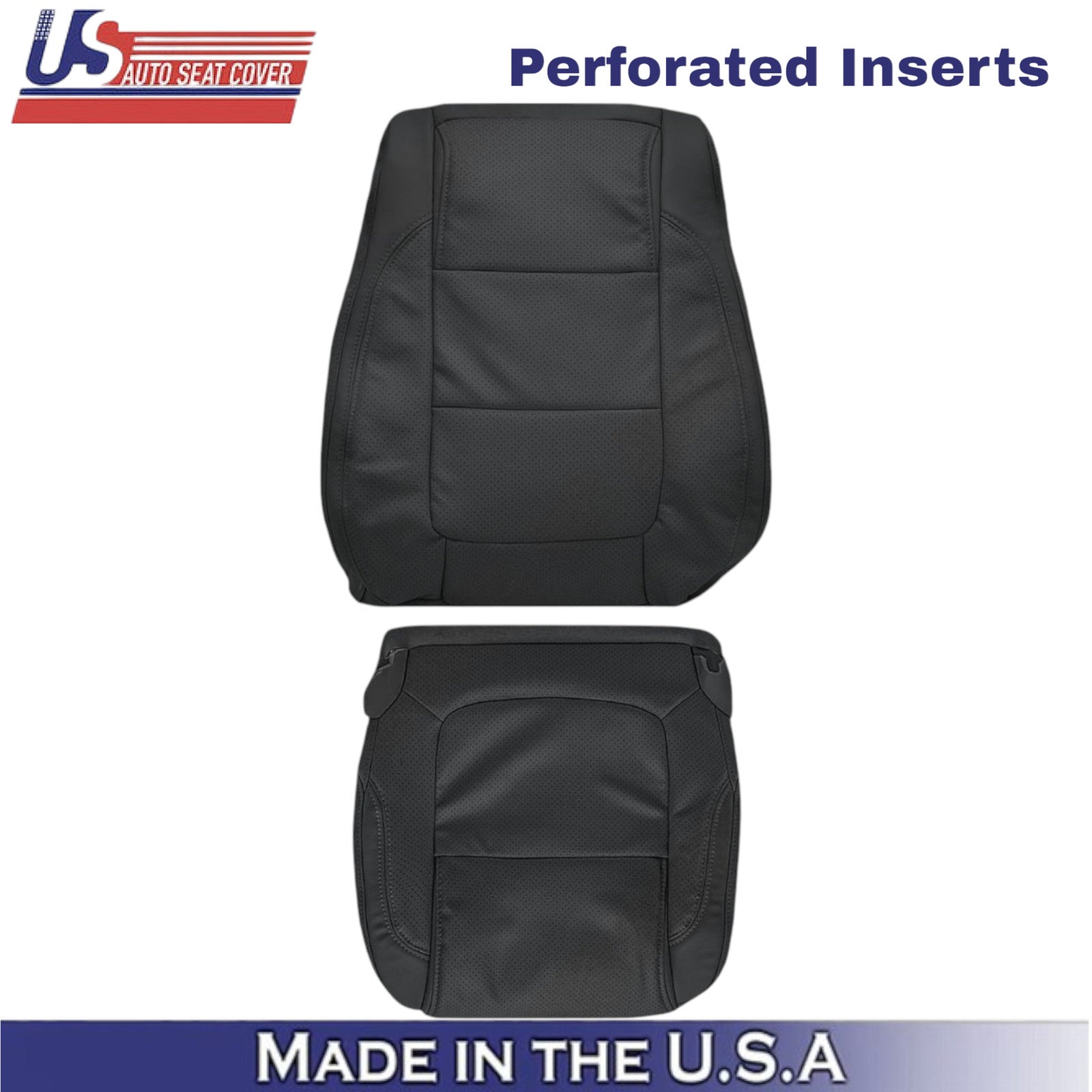 2011-2015 For Ford Explorer Limited Leatherette Driver Covers Charcoal Black