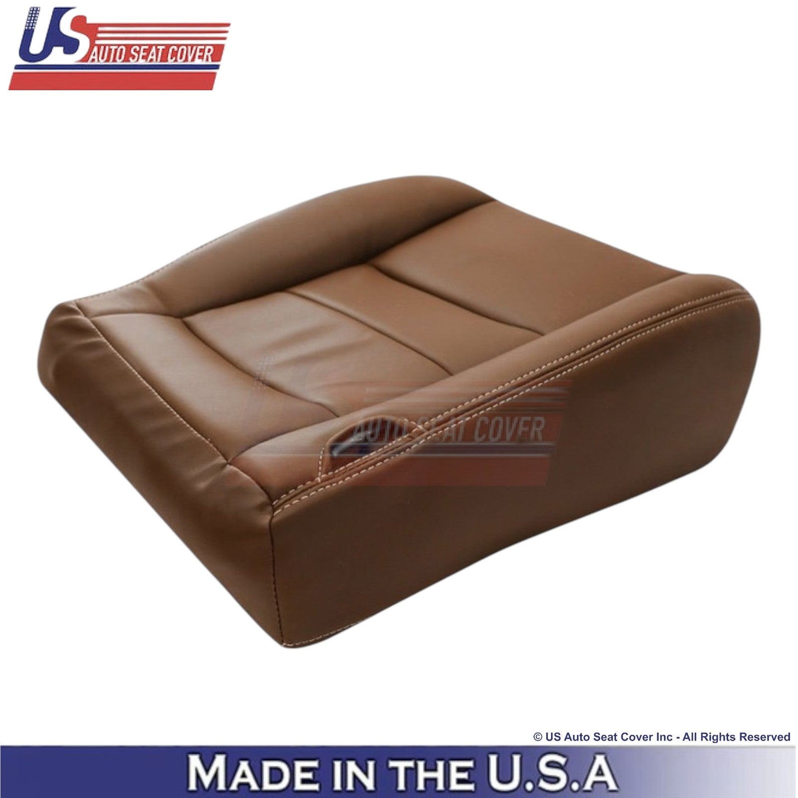 2003-2007 Fits Ford F250 F350 King Ranch Leatherette Front Driver Covers Brown