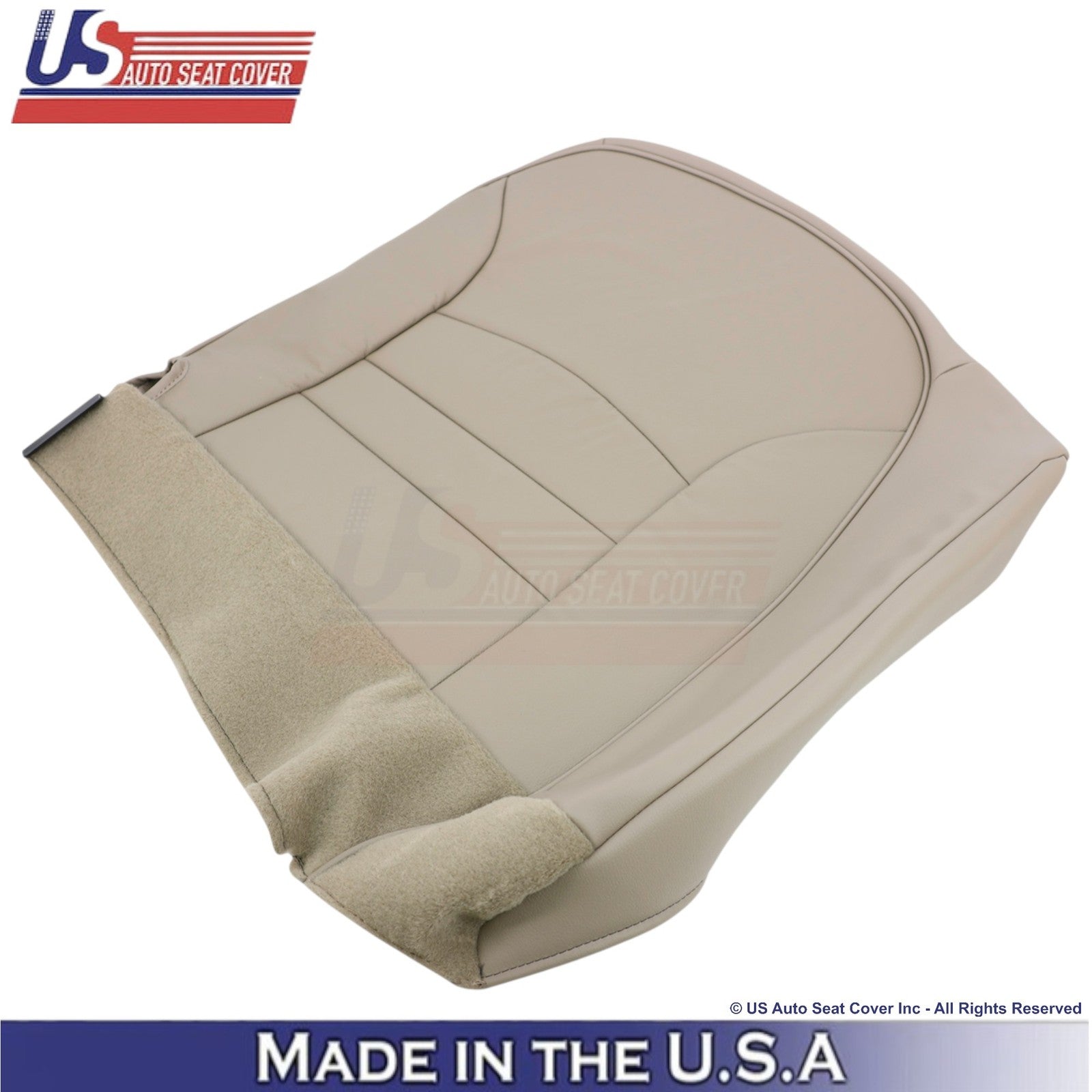 1998-2002 For Ford Crown Victoria Genuine Leather Front Replacement Covers Tan