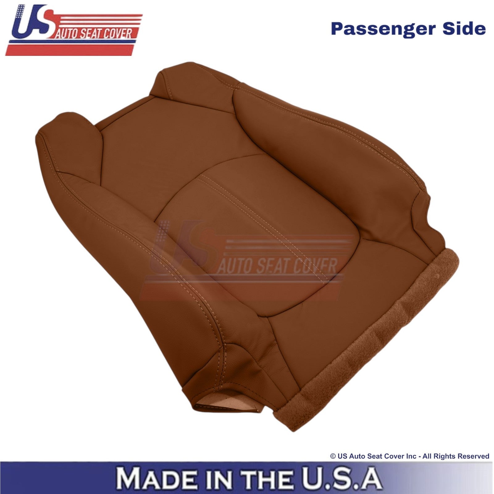 2015-2017 Fits Chevy Traverse Leatherette Passenger Top Seat Cover Saddle Up