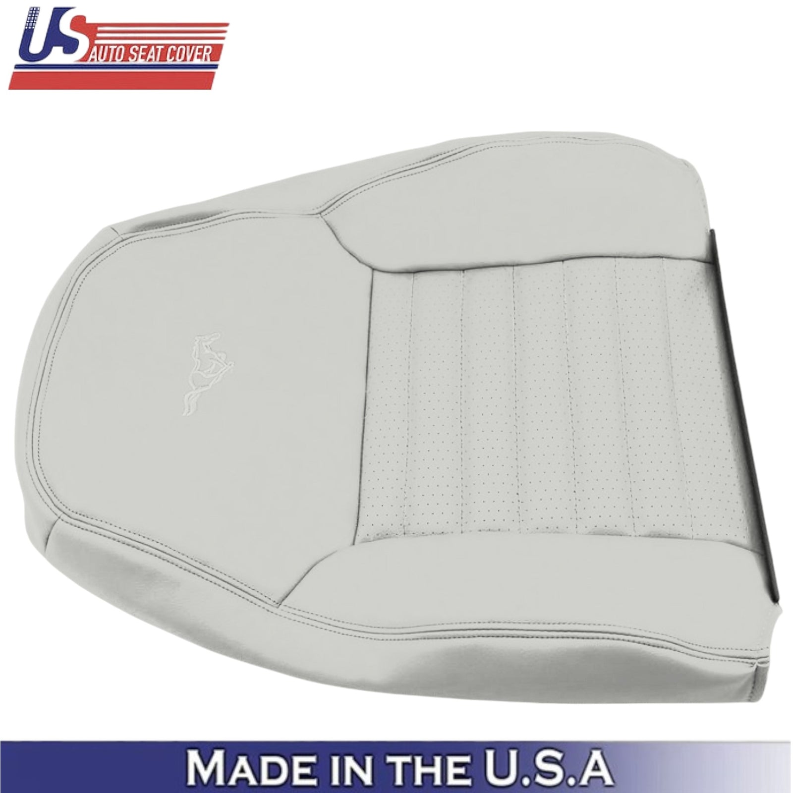 1999-2004 For Ford Mustang GT Genuine Leather Passenger Side Covers Oxford White