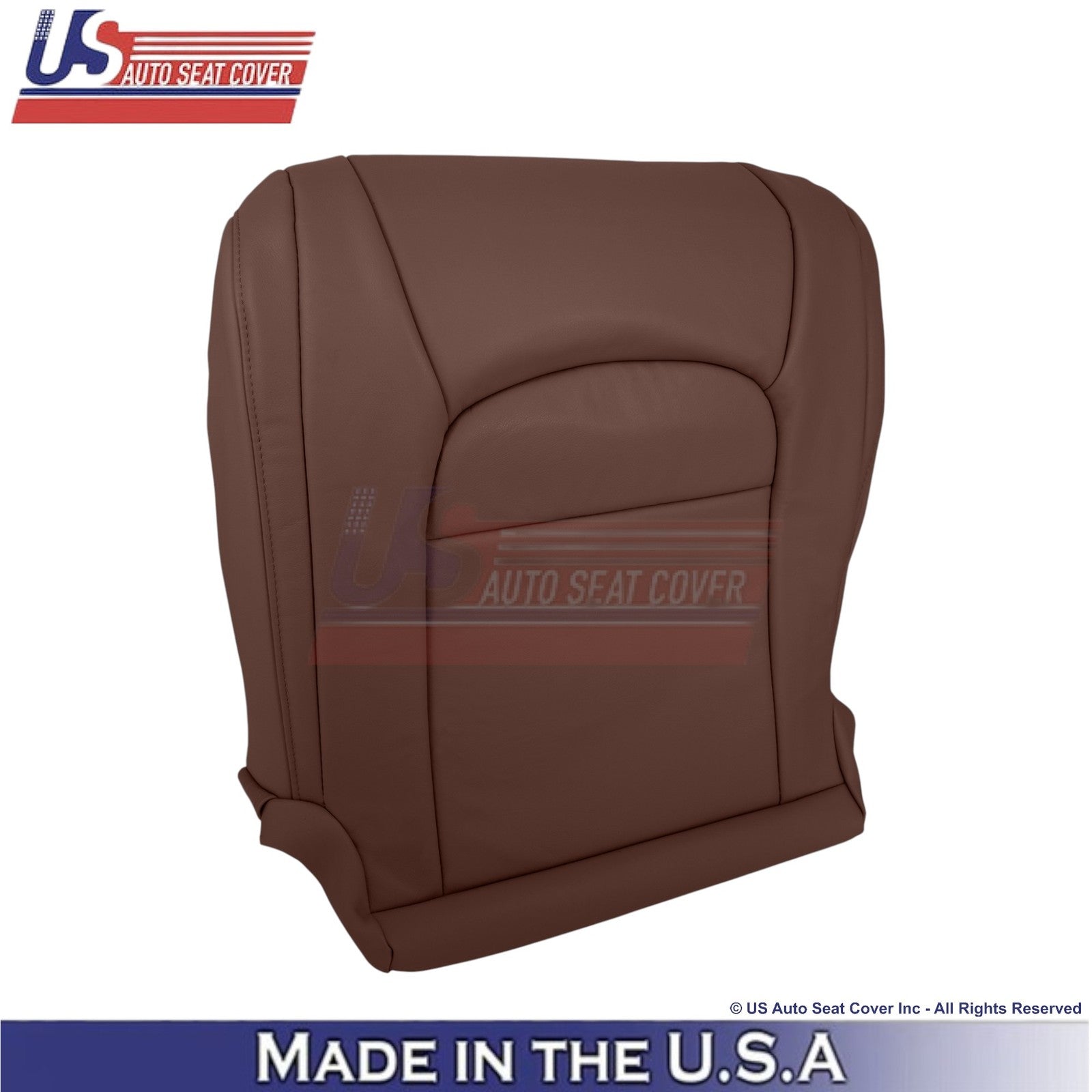 2008-2021 For Toyota Land Cruiser Leatherette Front Bottom Seat Covers Brown