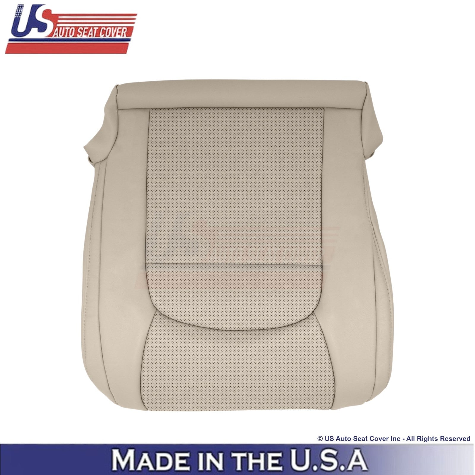 2008-2021 For Toyota Land Cruiser Leatherette Perf. Passenger Bottom Cover Sand