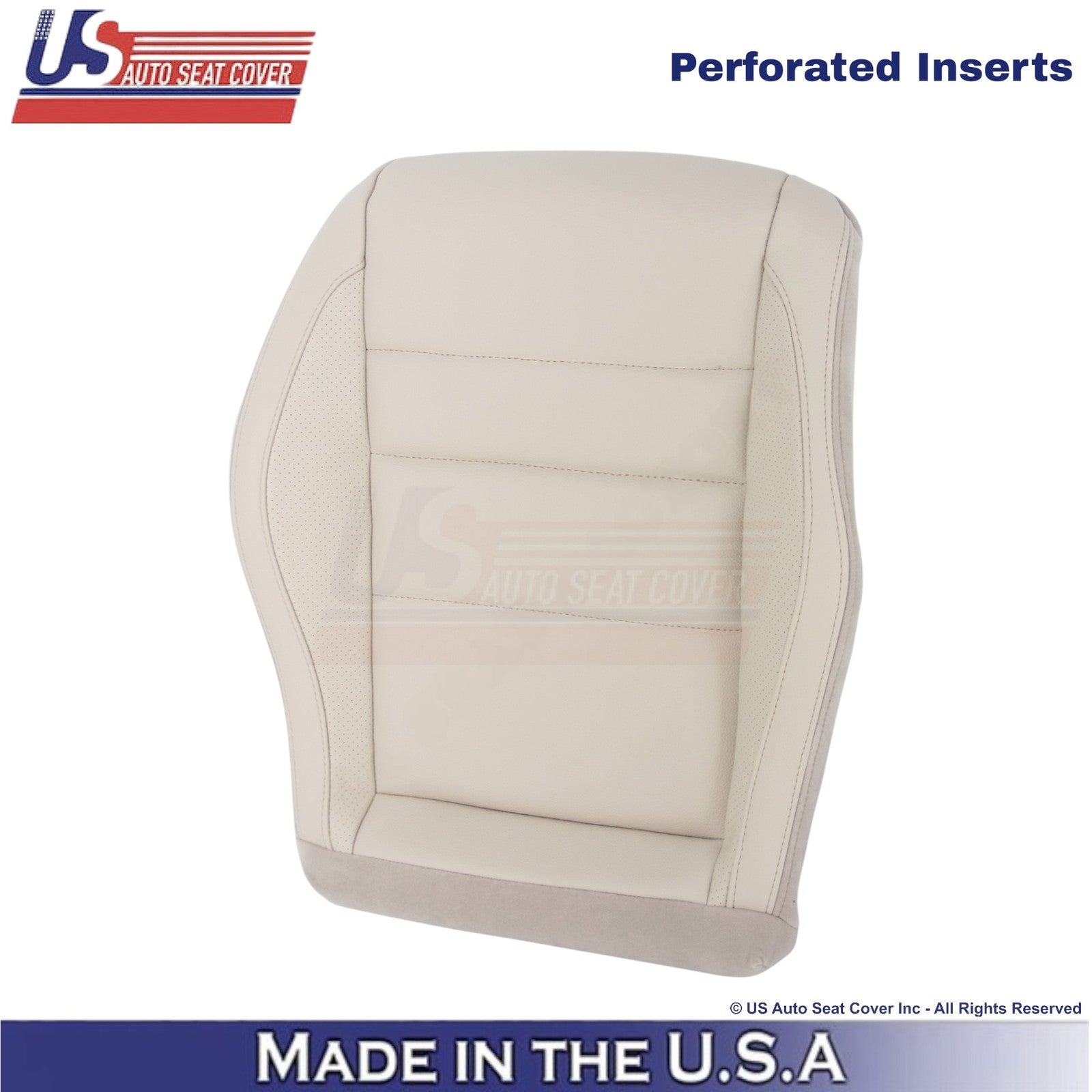 2010-2017 For Mercedes Benz E350 Coupe Leatherette Perf. Driver Bottom Cover Tan