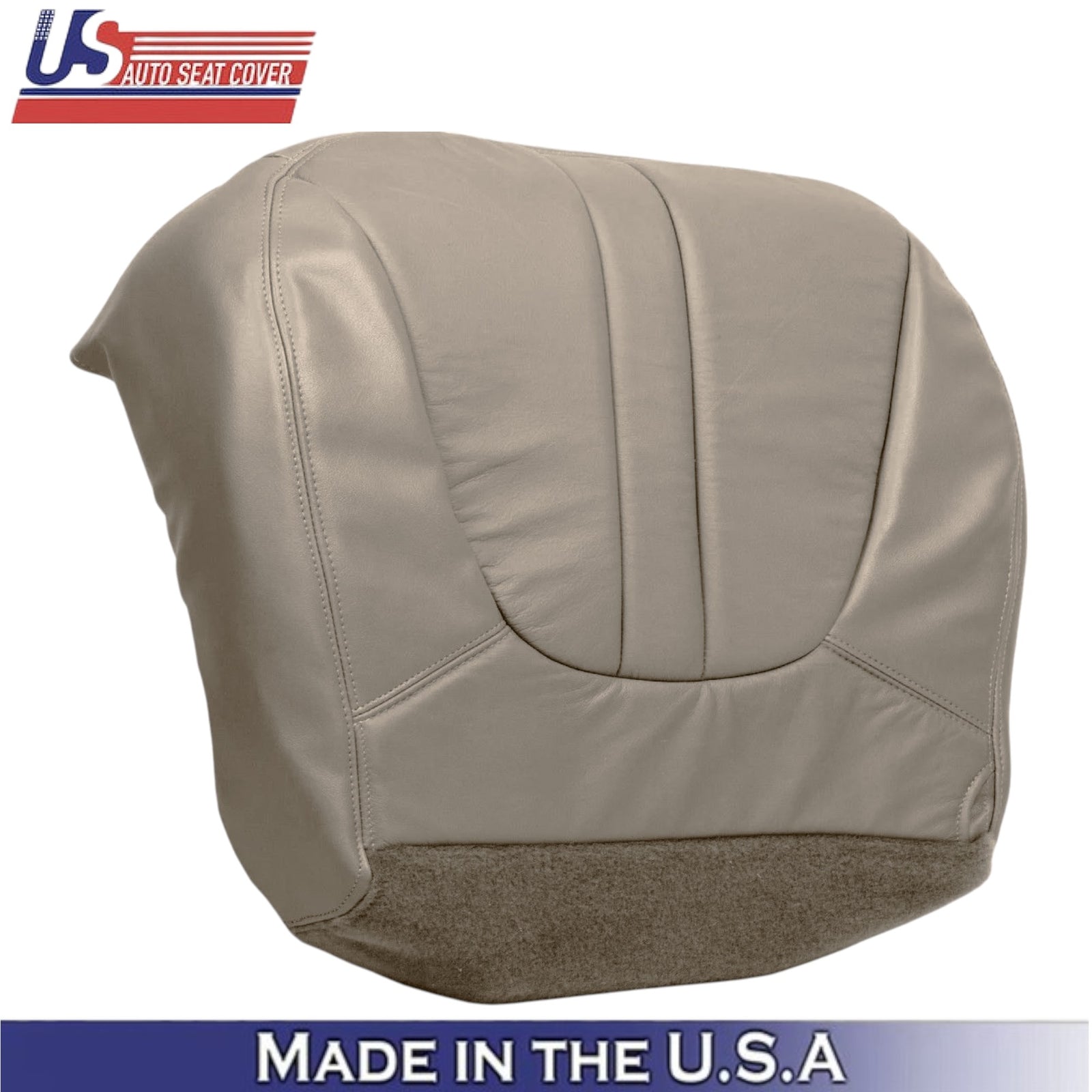 2000-2002 For Ford Expedition Eddie Bauer Leatherette Front Bottom Covers Tan