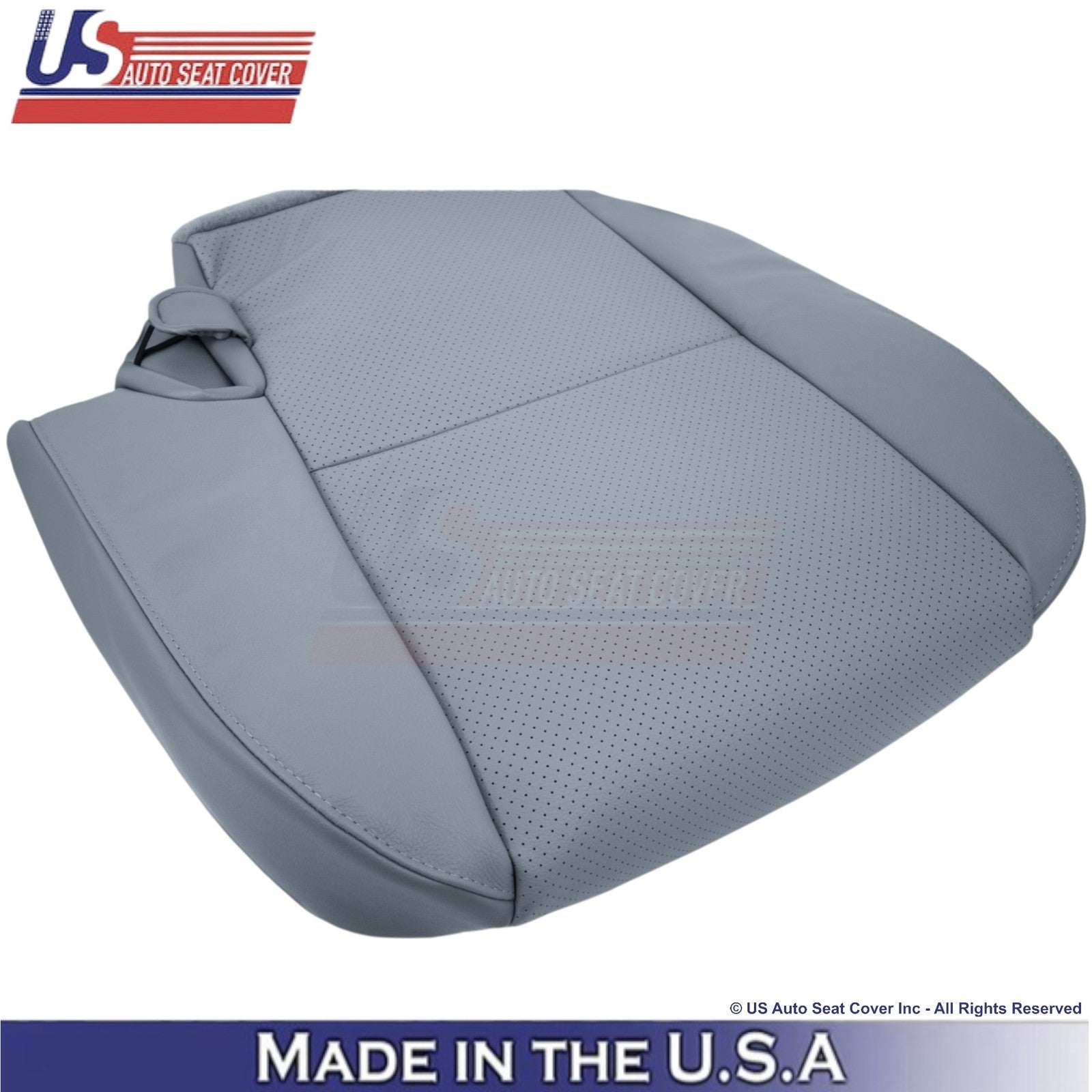 2007-2013 Fits Toyota Tundra Leather Perf. Rear Left Bottom Seat Cover Graphite