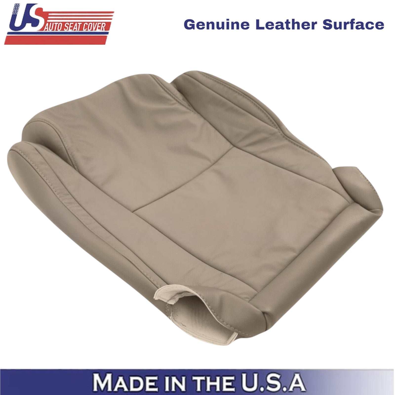 2007-2013 For Toyota Tundra Genuine Leather front Replacement Covers Sand Beige