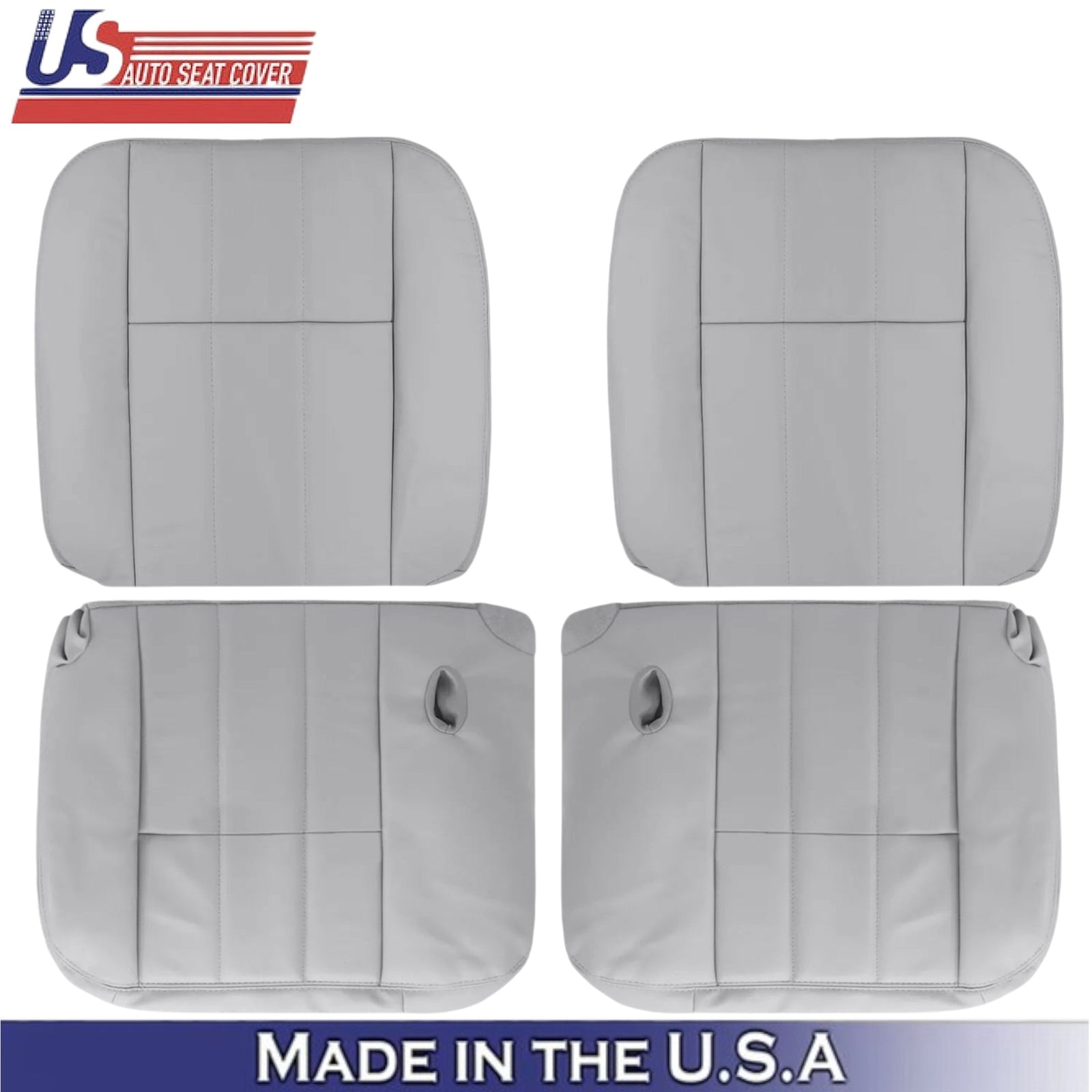 2003-2005 For Mercury Grand Marquis Leatherette Front Seat Covers Light Flint