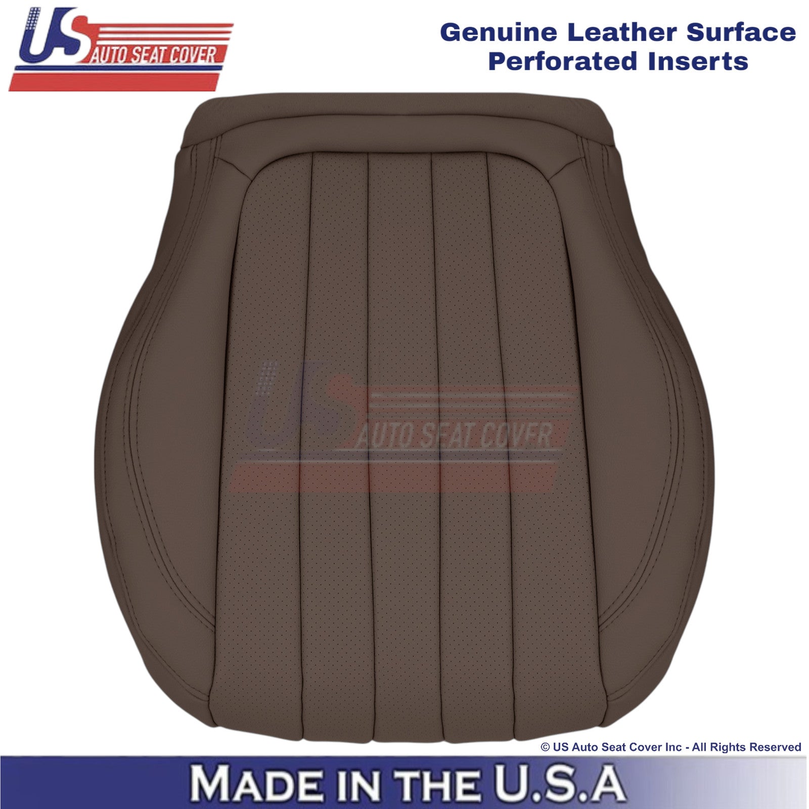 2017-2023 For Mercedes Benz E-Class Genuine Leather Driver Bottom Cover Nut Brwn