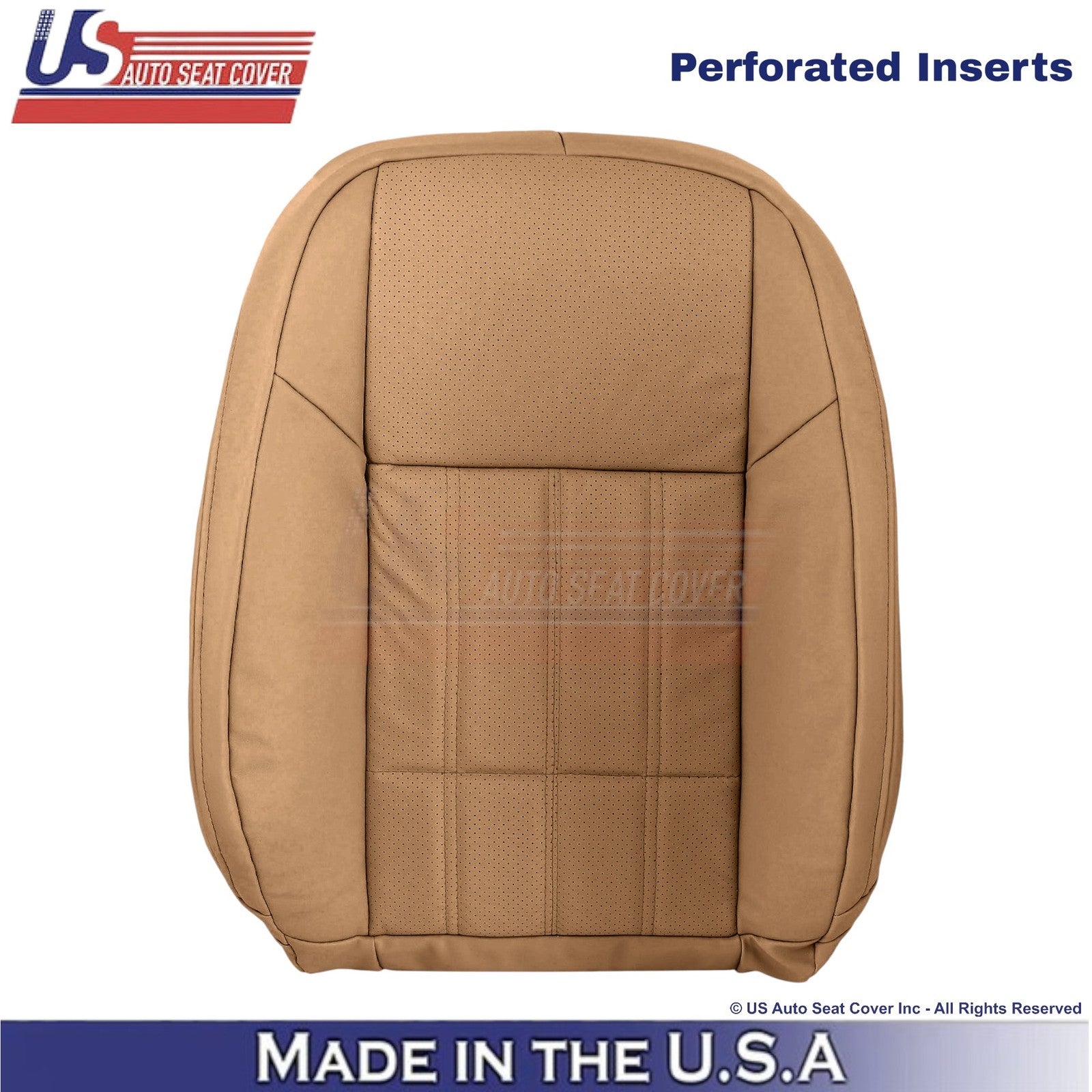 2016-2018 Fits Lexus ES 350 Leatherette Driver Top Replacement Seat Cover Flaxen