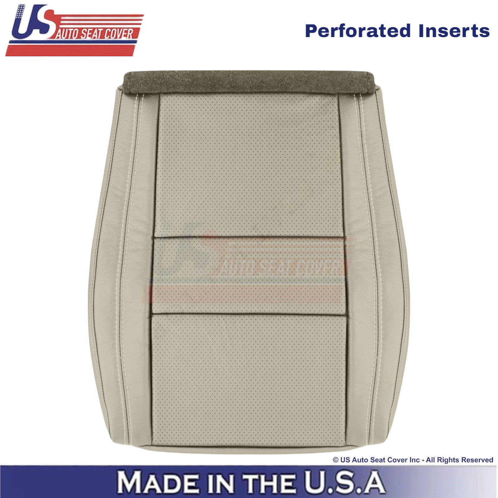 2011-2022 For Dodge Durango Leather Perf. Driver Bottom Cover Light Frost Beige