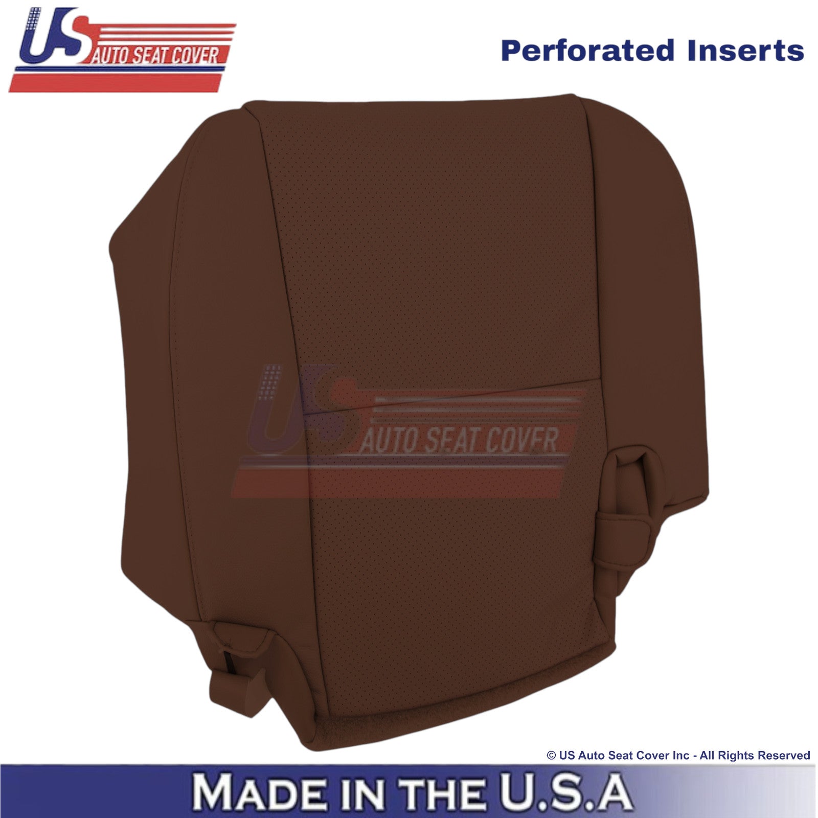 2010-2013 For Toyota Tundra Leather Perf. Rear Right Bottom Seat Cover Red Rock