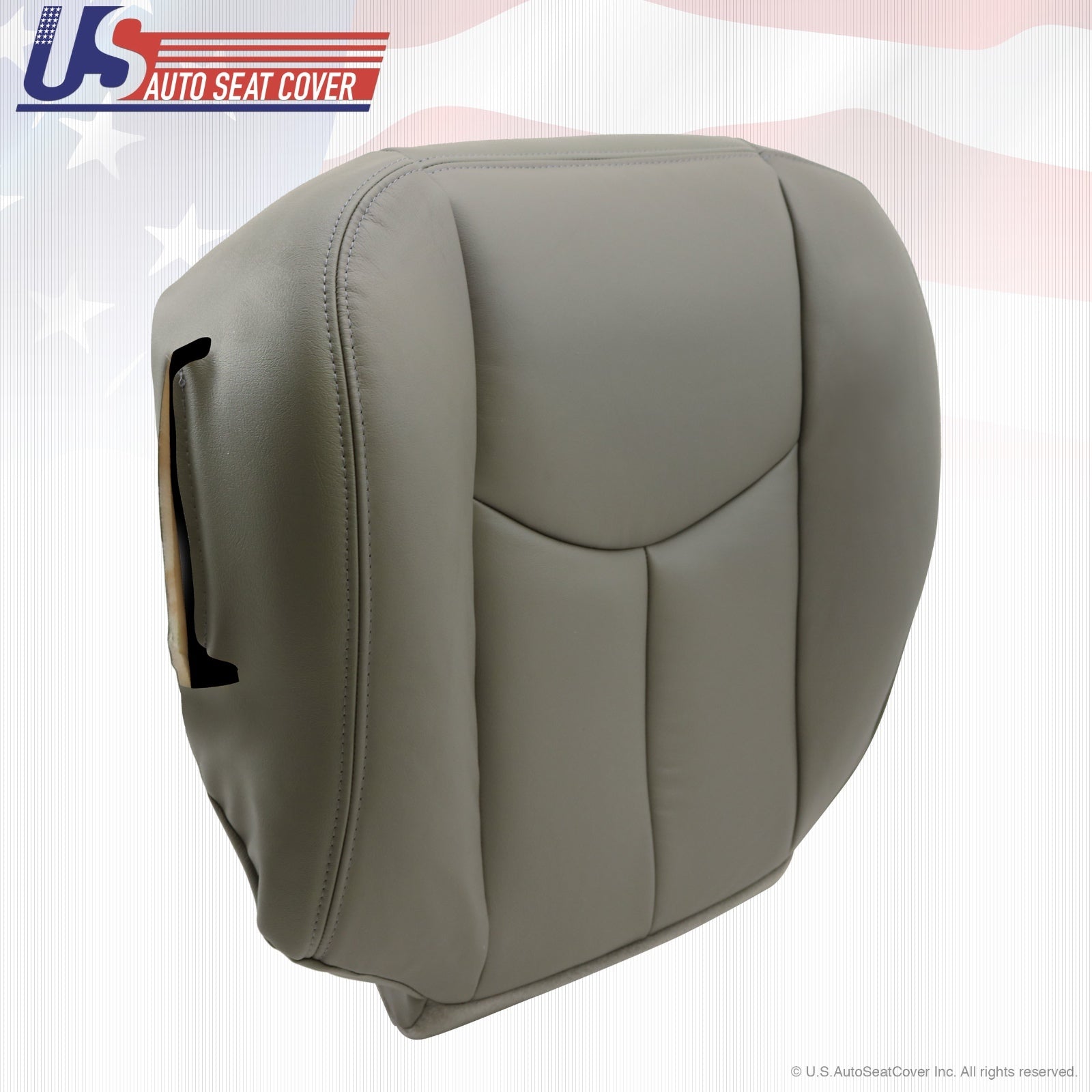 2003 To 2006 Chevy Avalanche Driver Bottom Leather Seat Cover Gray & Foam