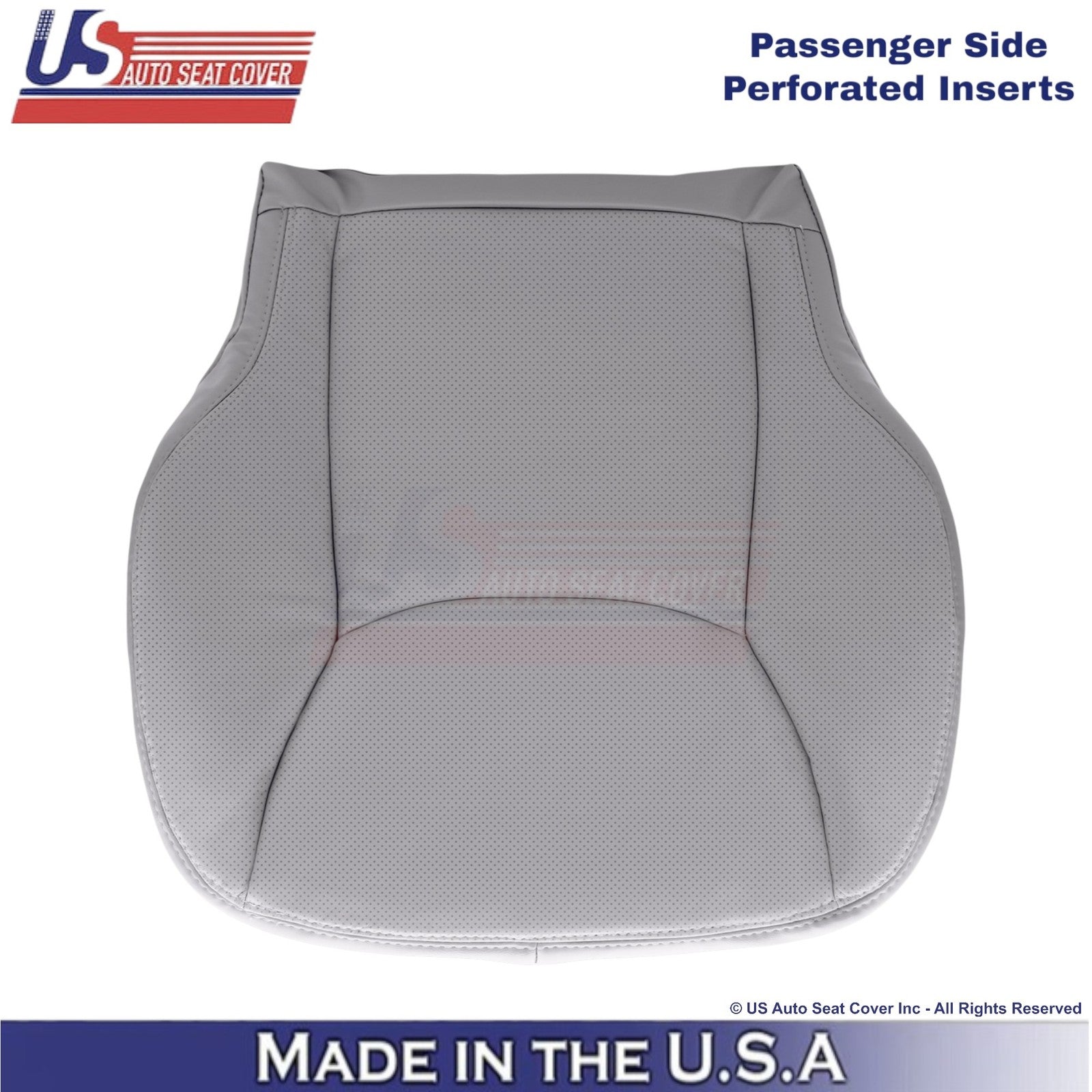 1999-2006 For Mercedes-Benz S-Class Leatherette Perf. Passenger Bottom Cover Ash