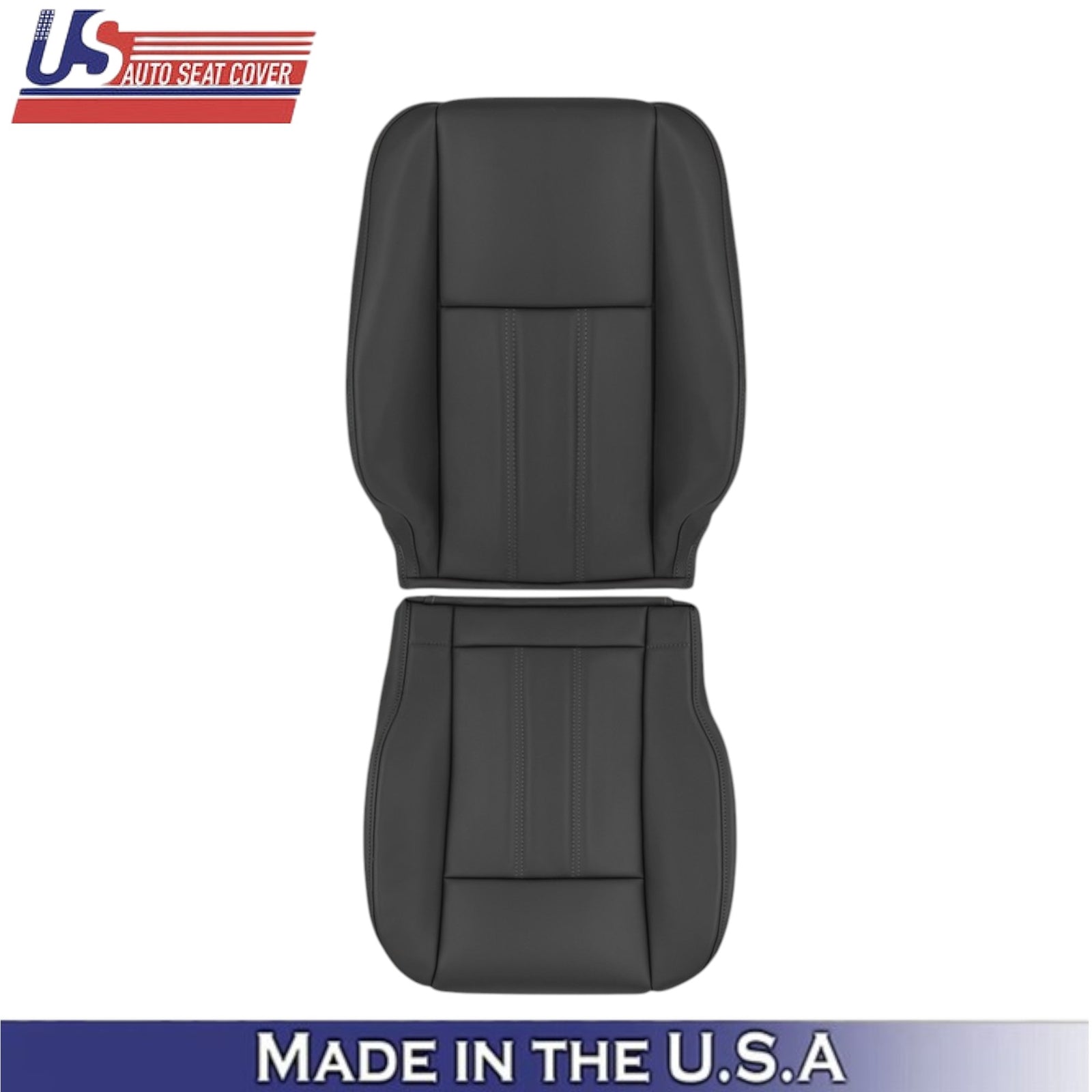 2008-2016 For Chrysler Town & Country Leatherette Driver Side Seat Covers Black