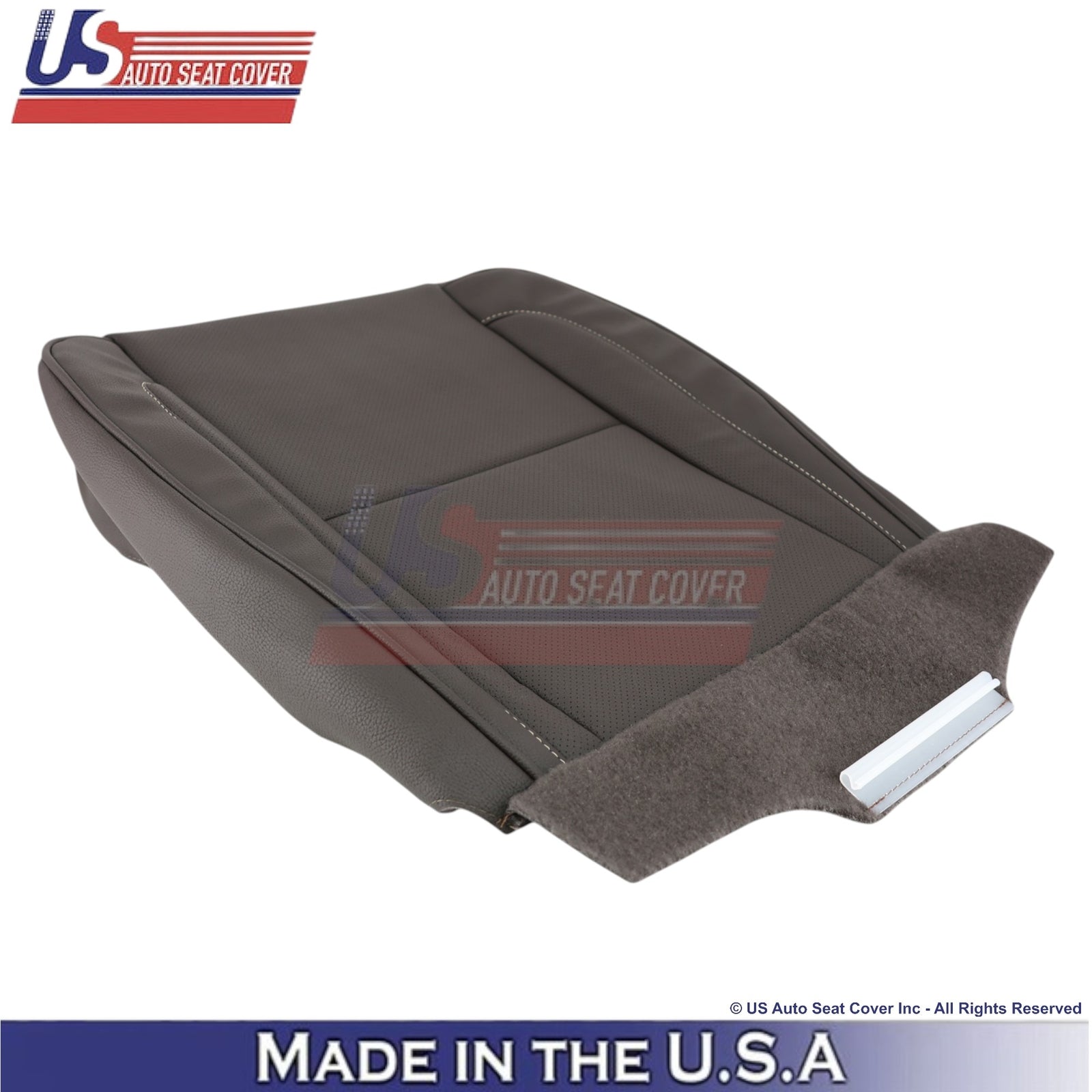 2007-2014 For Cadillac Escalade Platinum Leather Front Bottom Covers Cocoa Brown