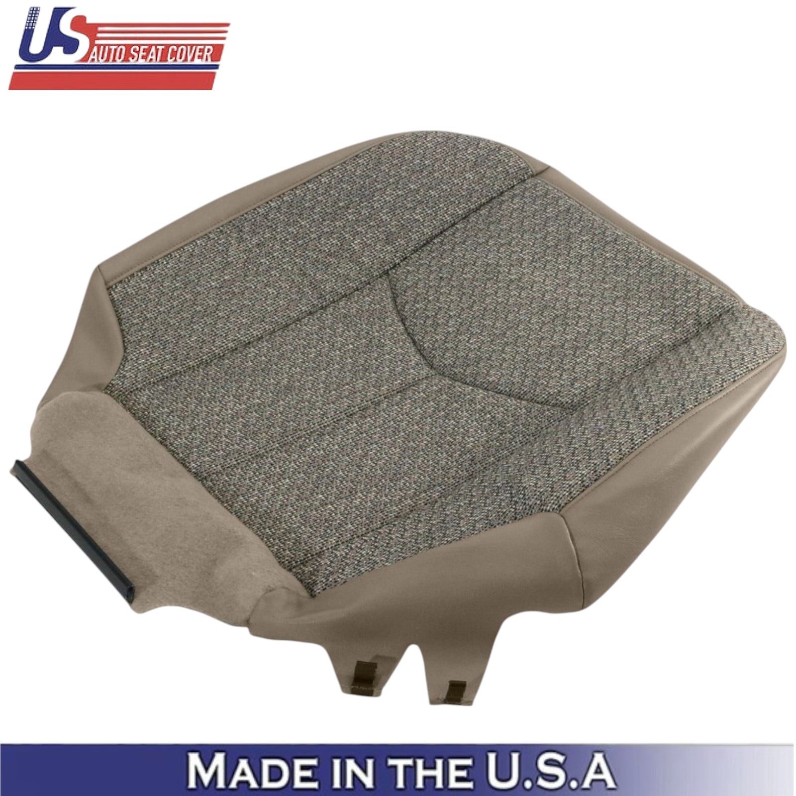 2003-2007 For Chevy Silverado 1500 Cloth Fabric Front Bottom Seat Covers Tan