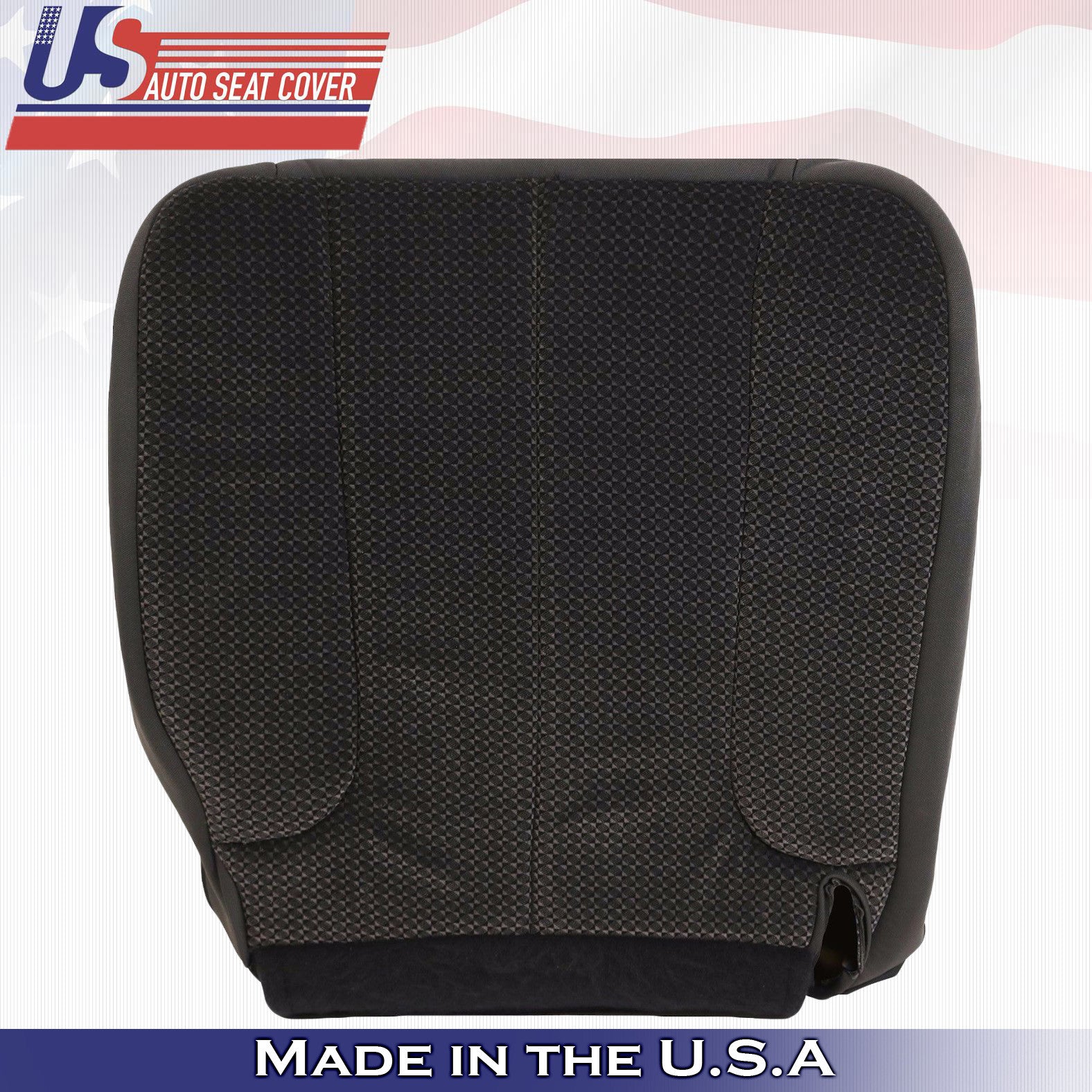 2003 For Dodge Ram 1500 SLT Driver Bottom Replacement Cloth Seat Cover Dark-Gray