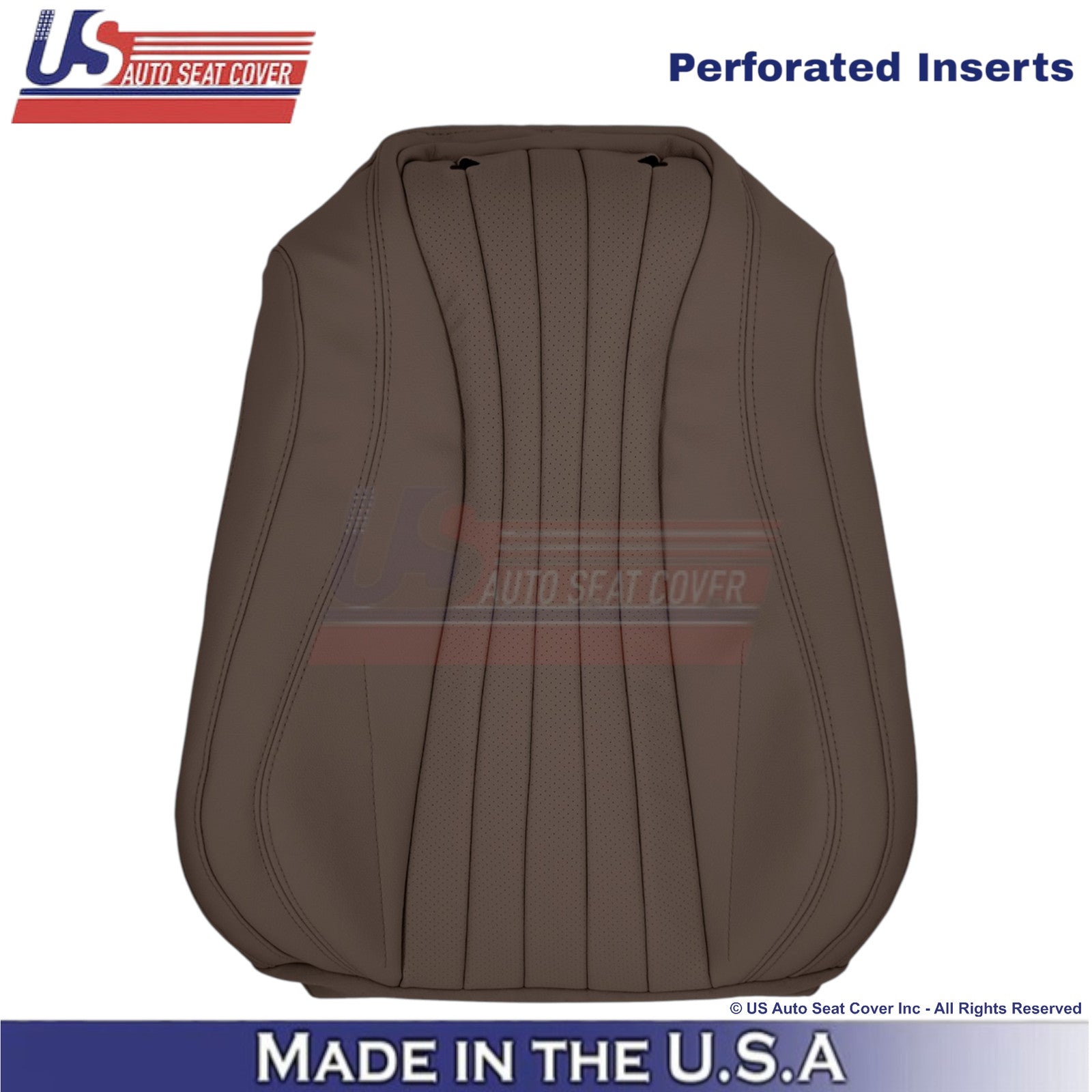 2017-2023 Fits Mercedes Benz E-Class Leatherette Front Seat Covers Nut Brown