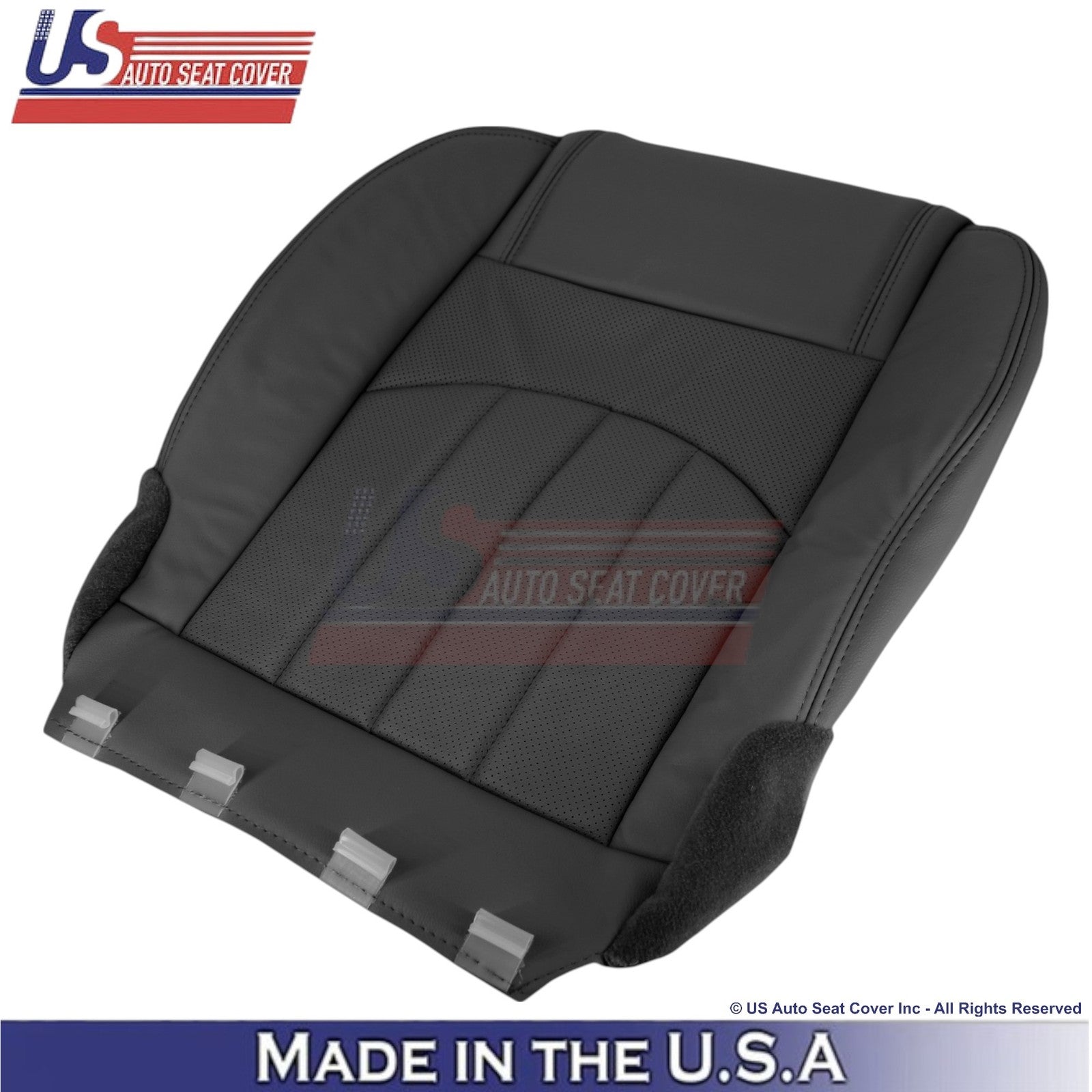 2013-2017 For Buick Enclave Leatherette Front Bottom Replacement Covers Ebony