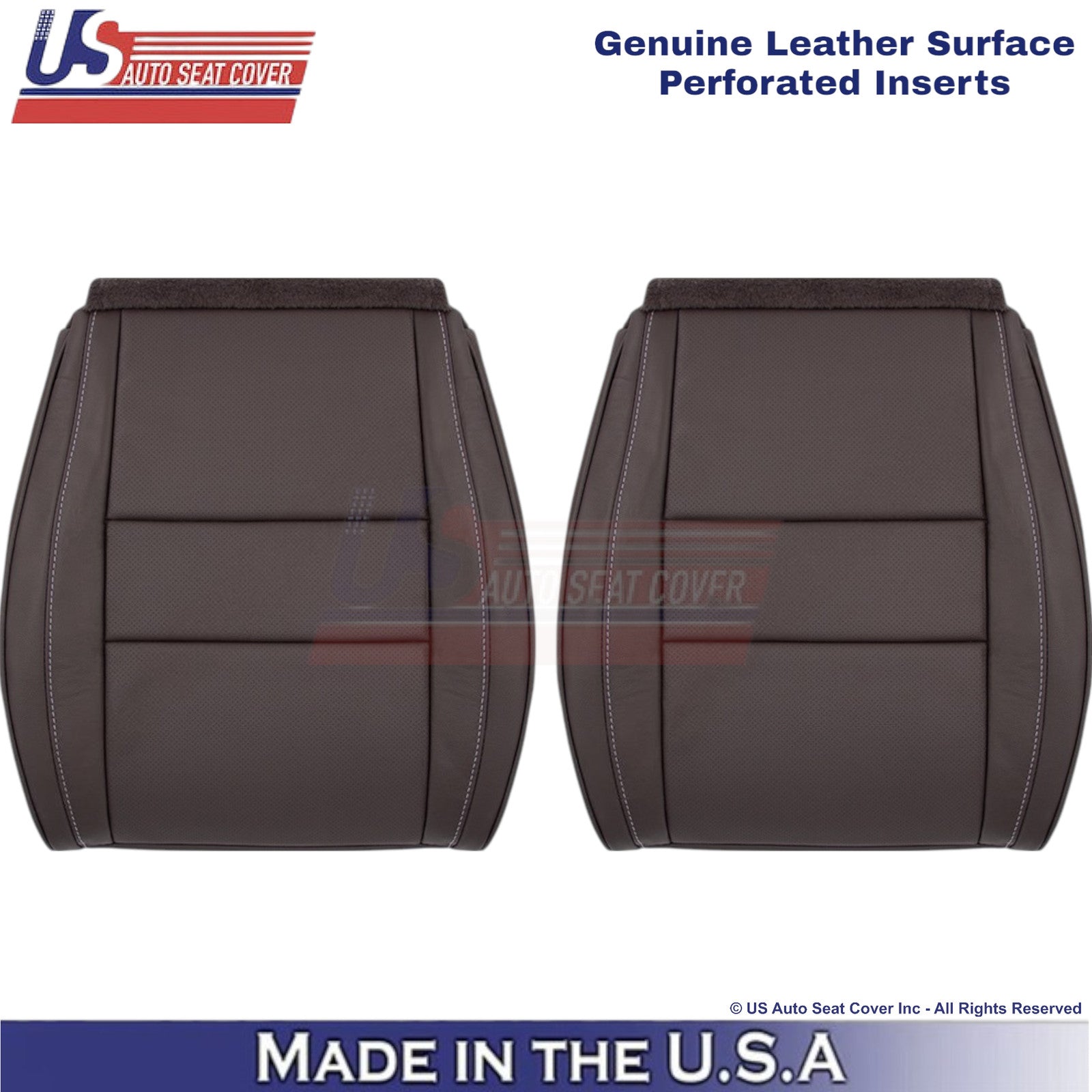 2011-2021 For Jeep Grand Cherokee Summit Bottom Genuine Leather Covers Brown