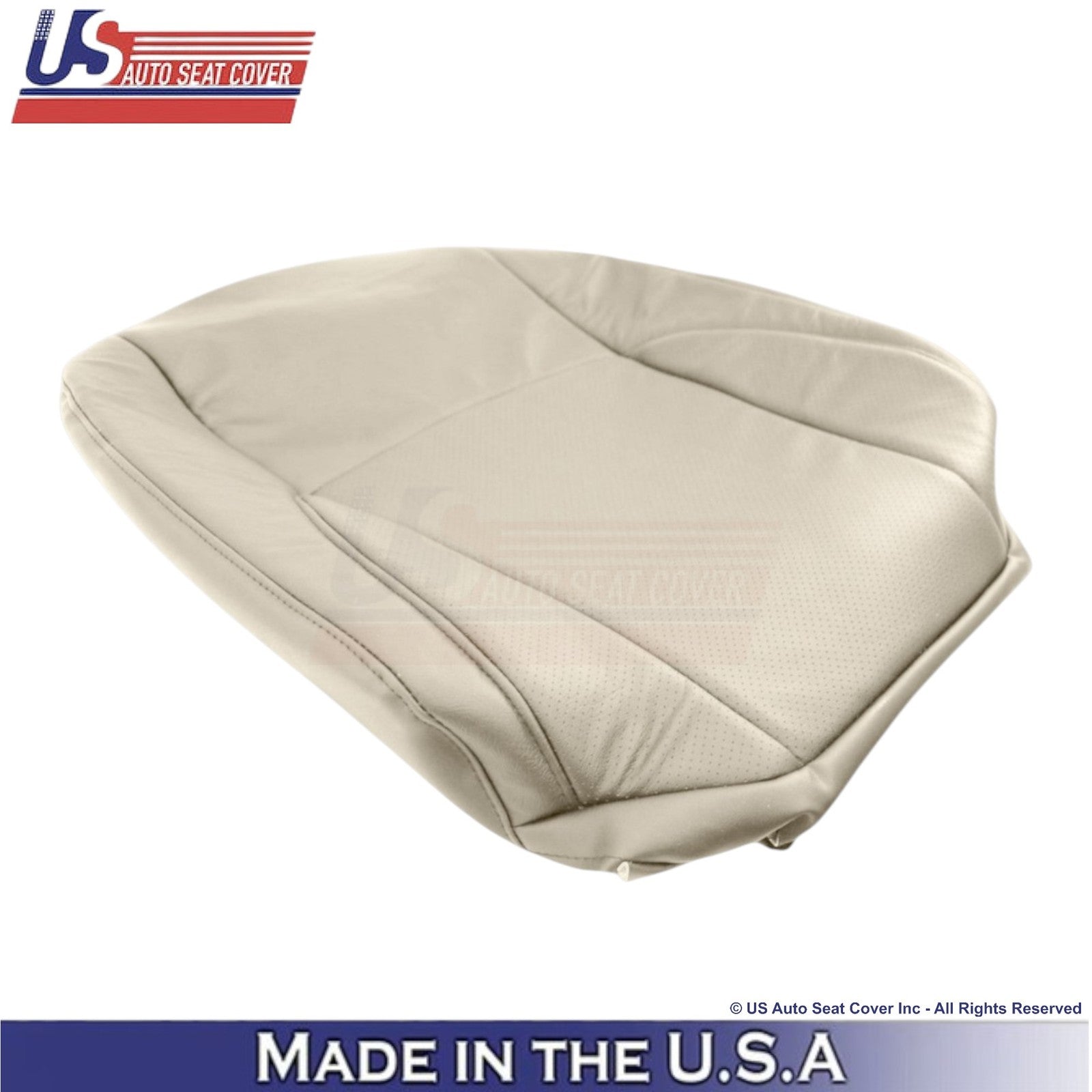 2007-2012 For Lexus ES350 Genuine Leather Front Passenger Covers Parchment Tan