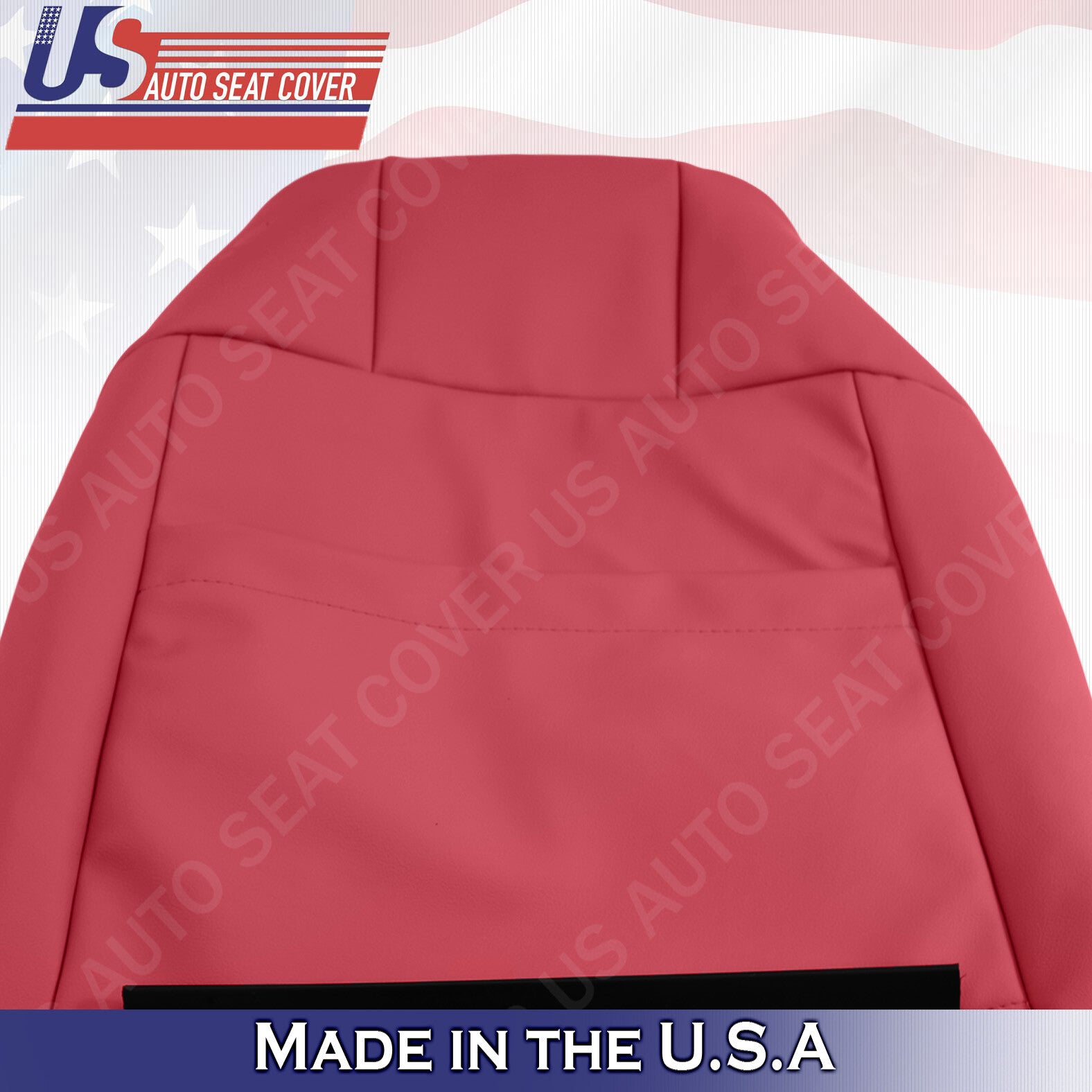 2005 2006 2007 2008 2009 Fits Ford Mustang Driver Top Leather Seat Cover Red