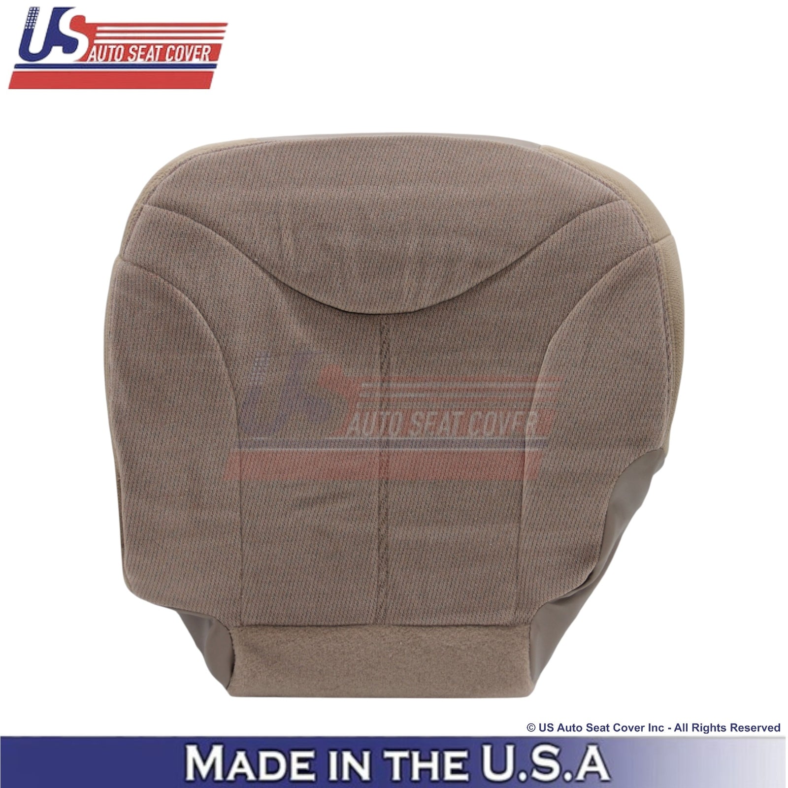 1999-2002 For GMC Sierra Cloth Front Bottom Replacement Seat Covers Medium Oak