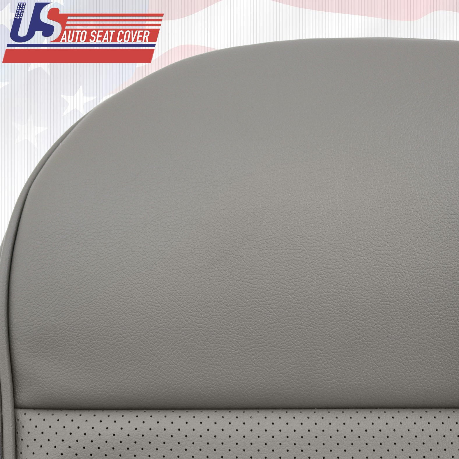 For 1992 to 99 Ford Econoline E150 Cargo Van Bottom Vinyl Seat cover Gray perf