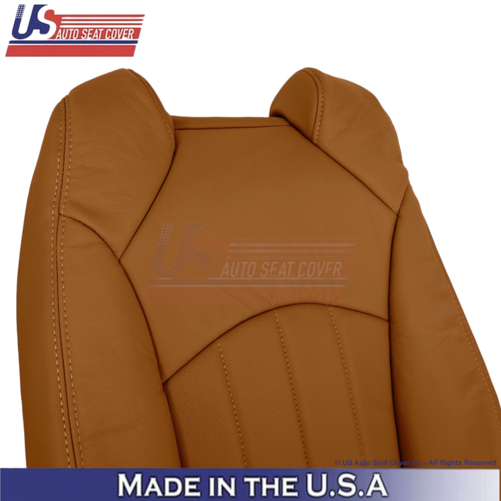 2013-2014 Fits Chevy Traverse Genuine Leather Perf. Front Seat Covers Mojave