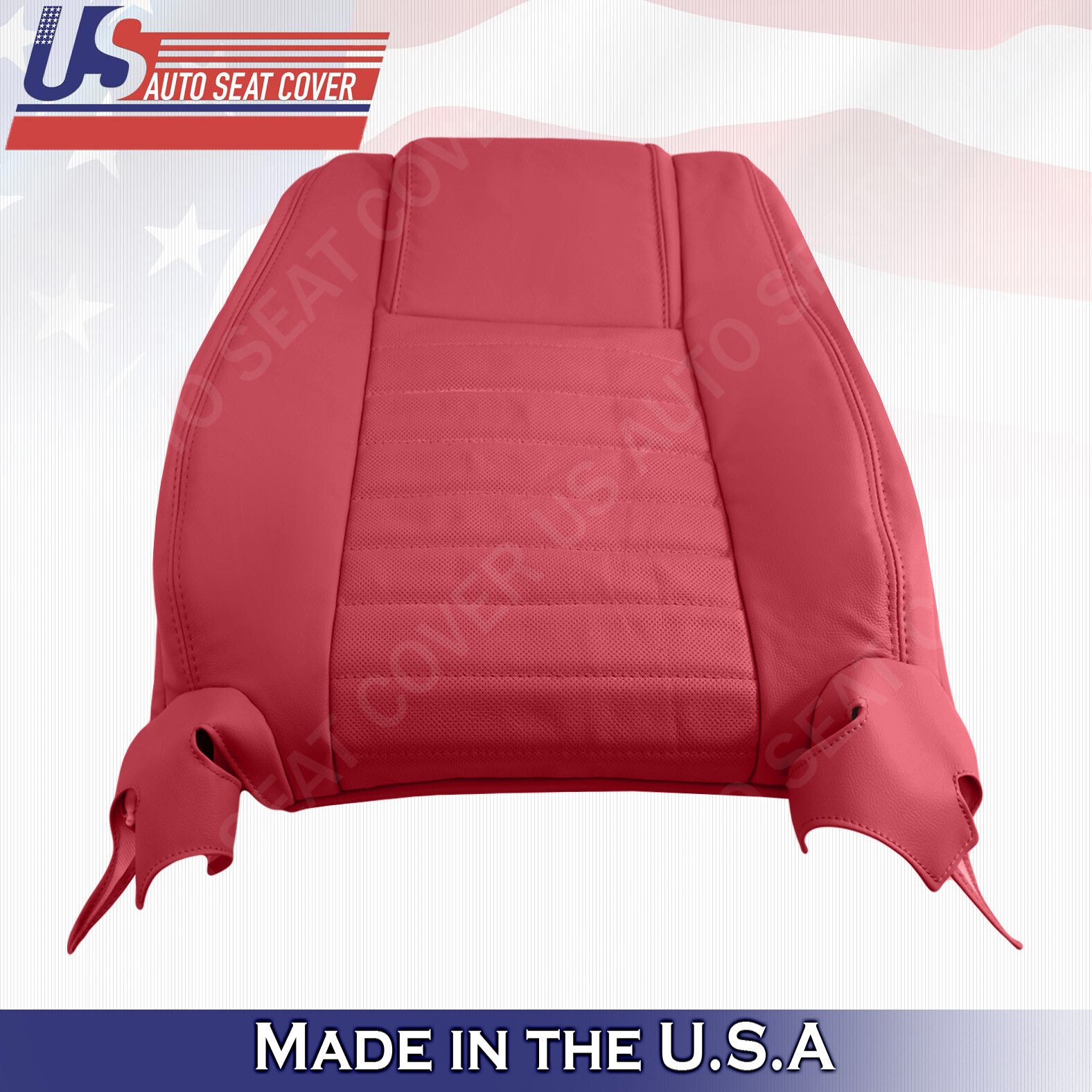 2005 2006 2007 2008 2009 Fits Ford Mustang PASSENGER Top Leather Seat Cover Red