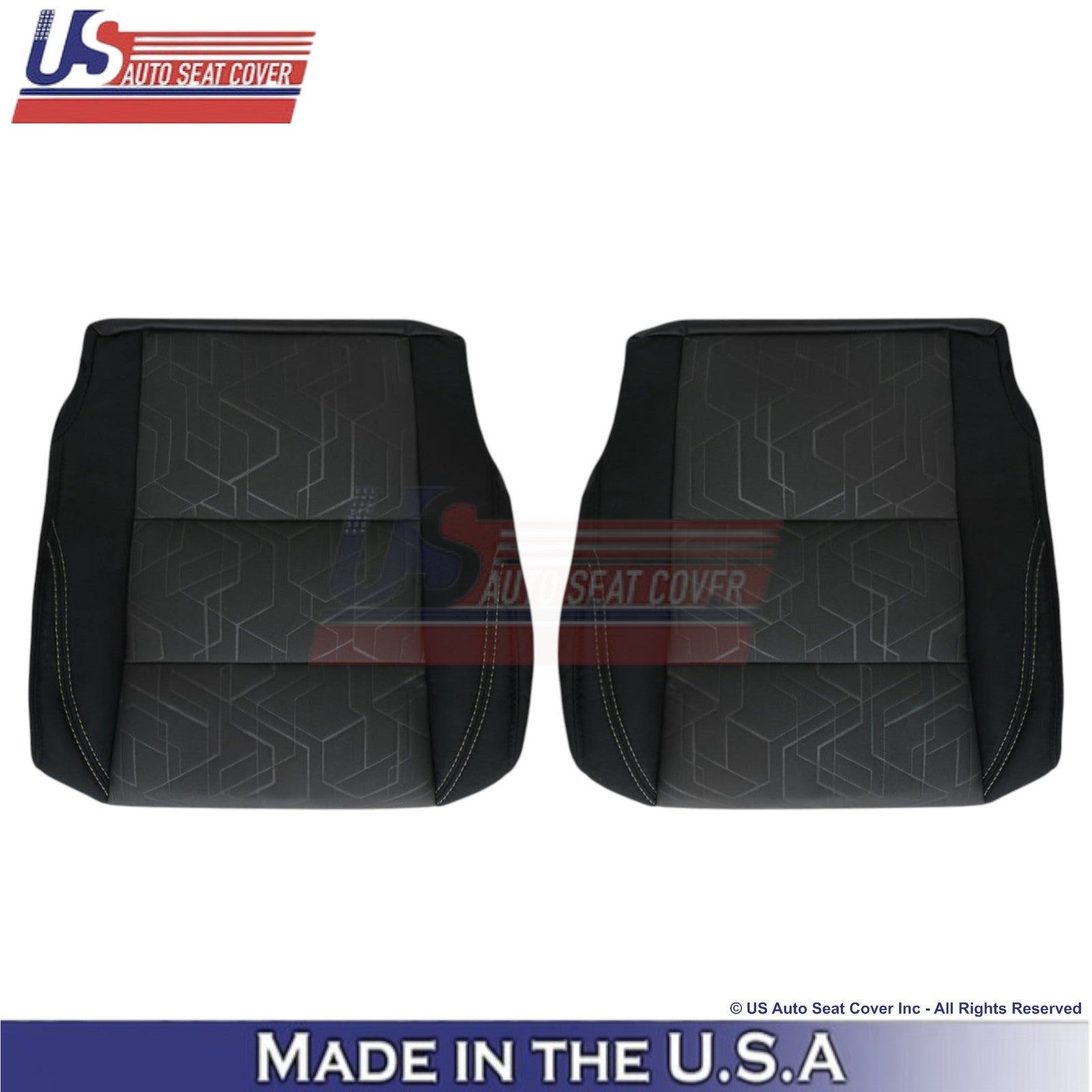 2016-2020 Fits Toyota Tacoma Cloth Front Bottom Covers Black